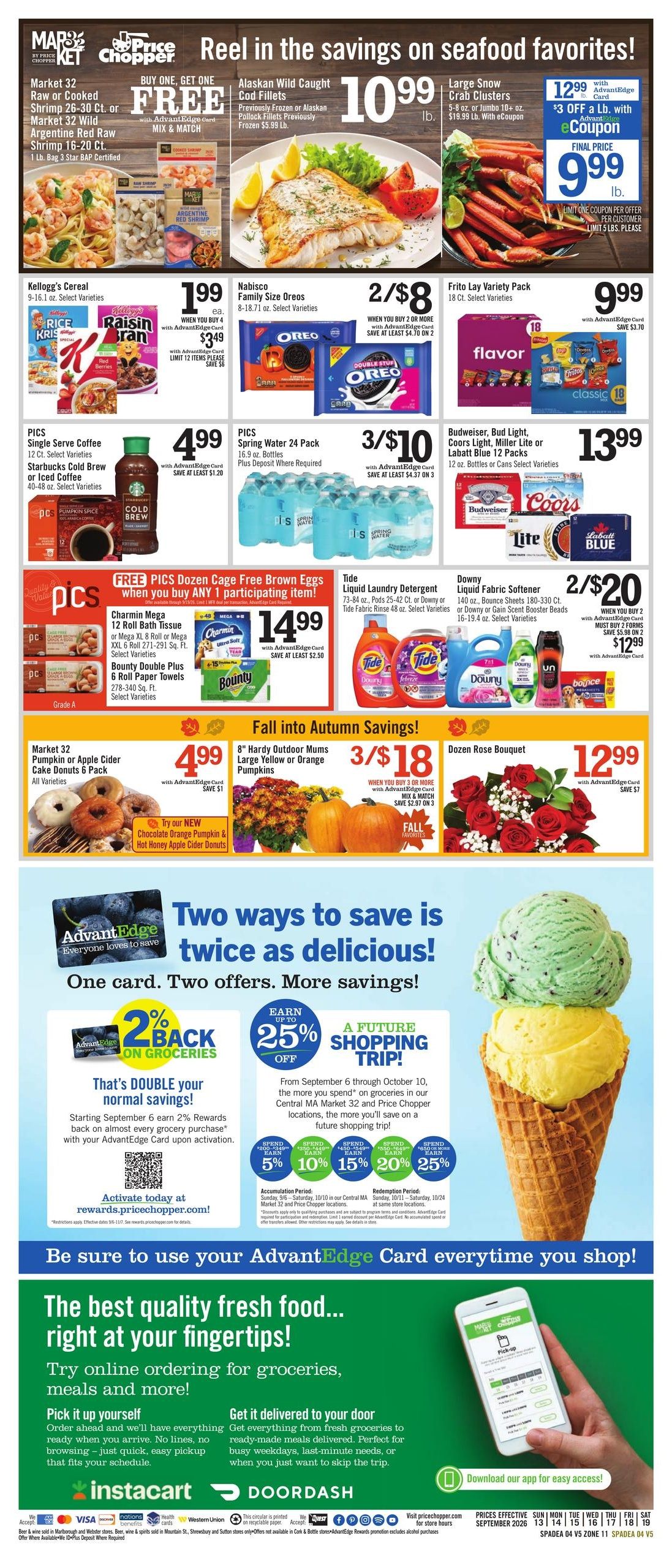 Price Chopper (Athol Area, MA) Weekly Ad September 13 - 19, 2026