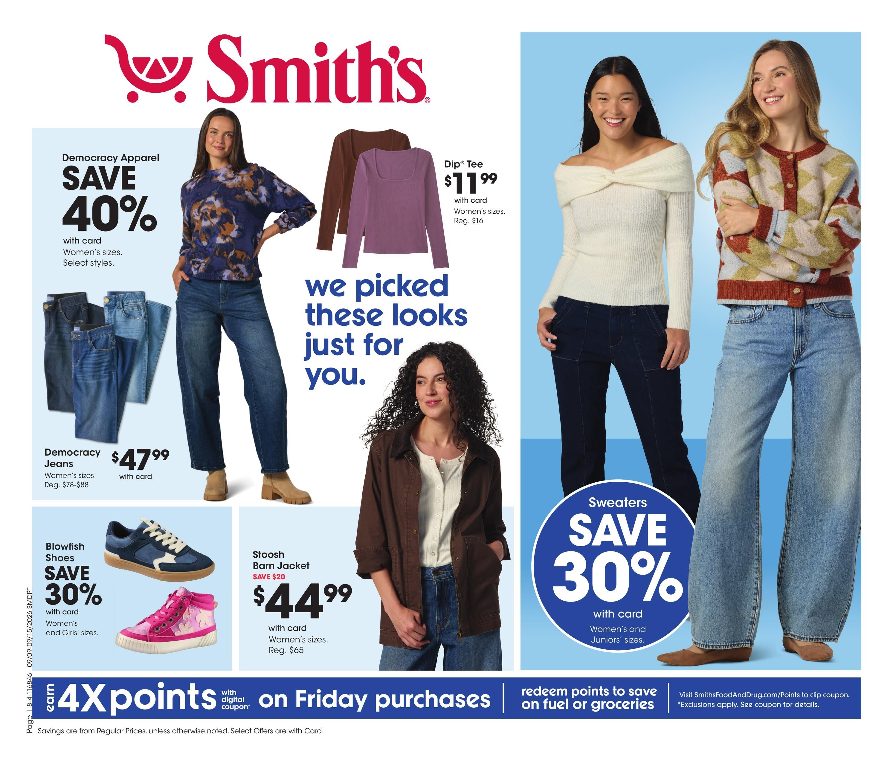 Smith's (Kamas Area, UT) Home & Apparel Weekly Ad September 9 - 15, 2026