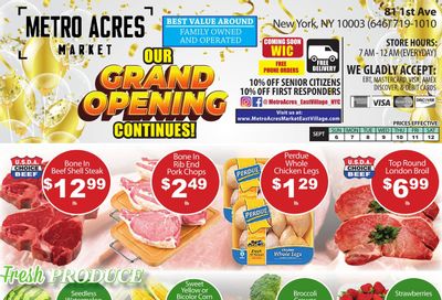 Metro Acres Market Weekly Ad September 13 - 19, 2026