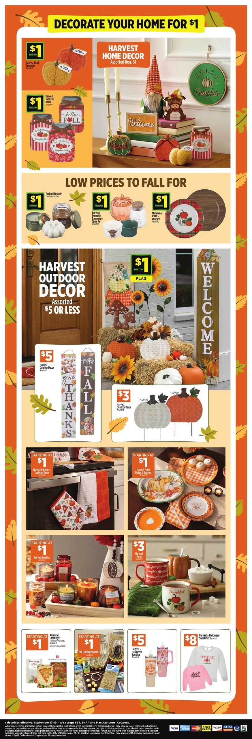 Dollar General (Iowa Area, LA) Weekly Ad September 13 - 19, 2026