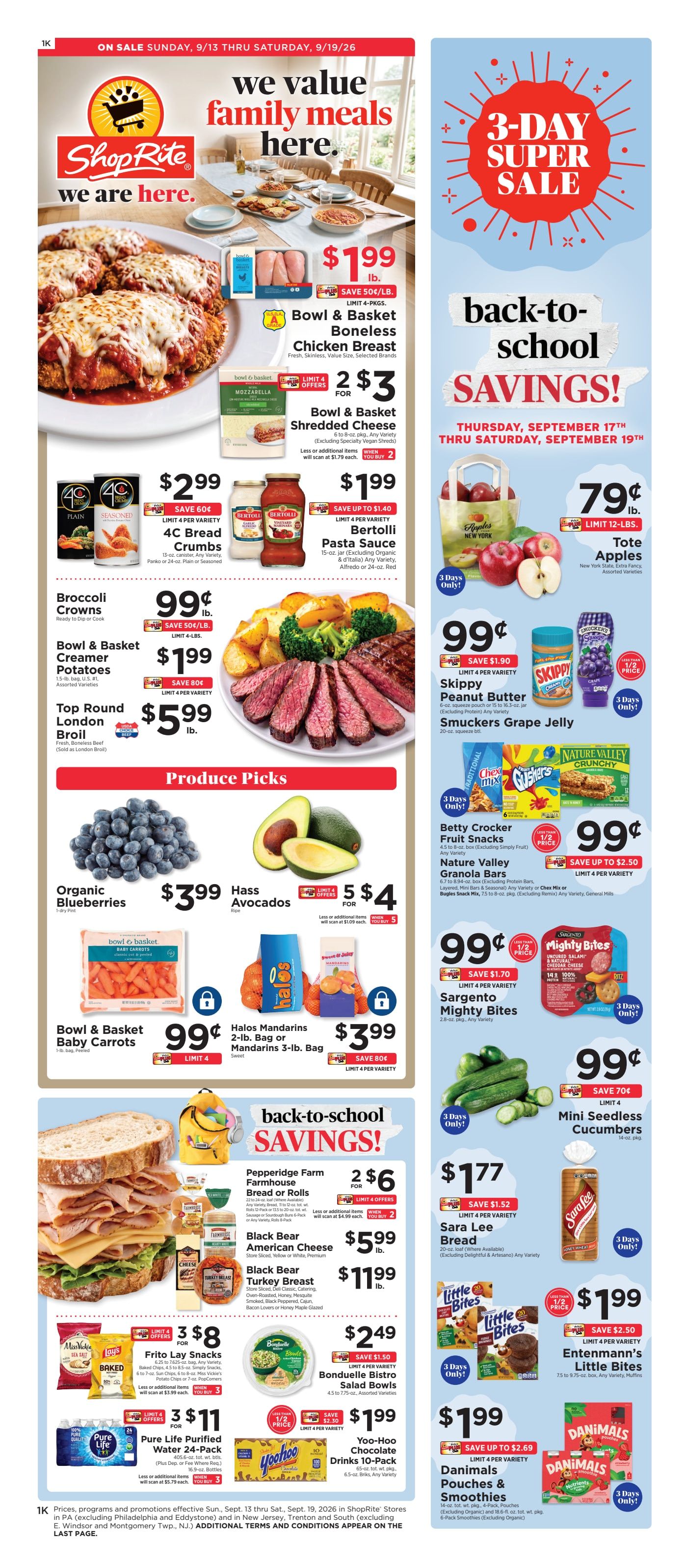 ShopRite (1200 Farmington Ave, Bristol, CT) Weekly Ad September 13 - 19, 2026