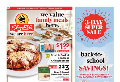 ShopRite (1200 Farmington Ave, Bristol, CT) Weekly Ad September 13 - 19, 2026