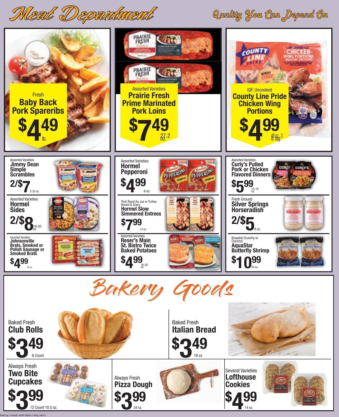 Pixley's Shurfine Food Mart Weekly Ad September 13 - 19, 2026