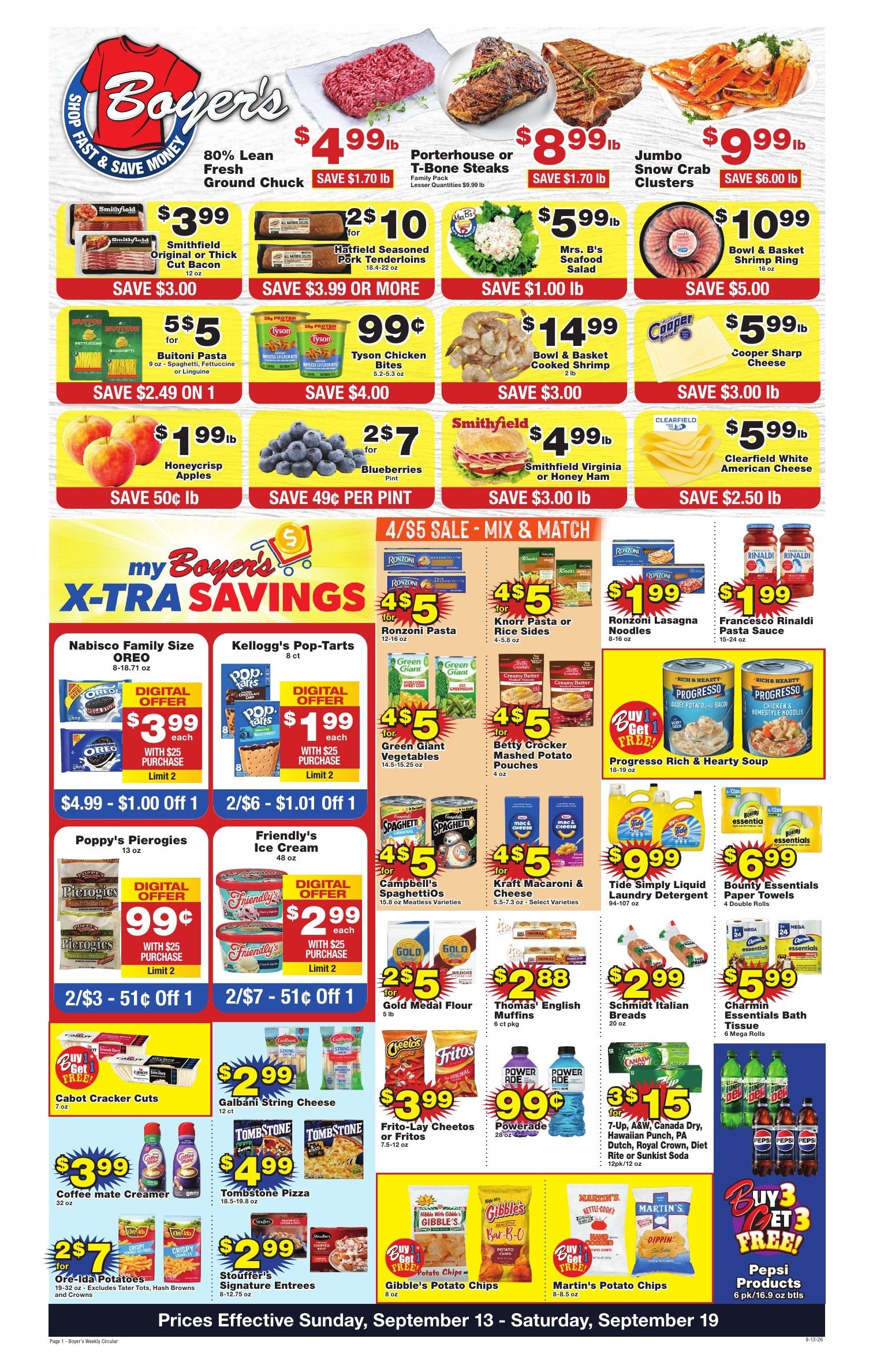 Boyer's Food Markets Weekly Ad September 13 - 19, 2026