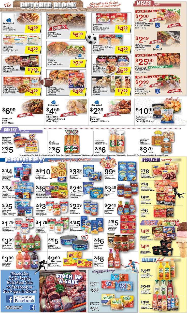 Ed and Jean's Market Weekly Ad September 13 - 19, 2026