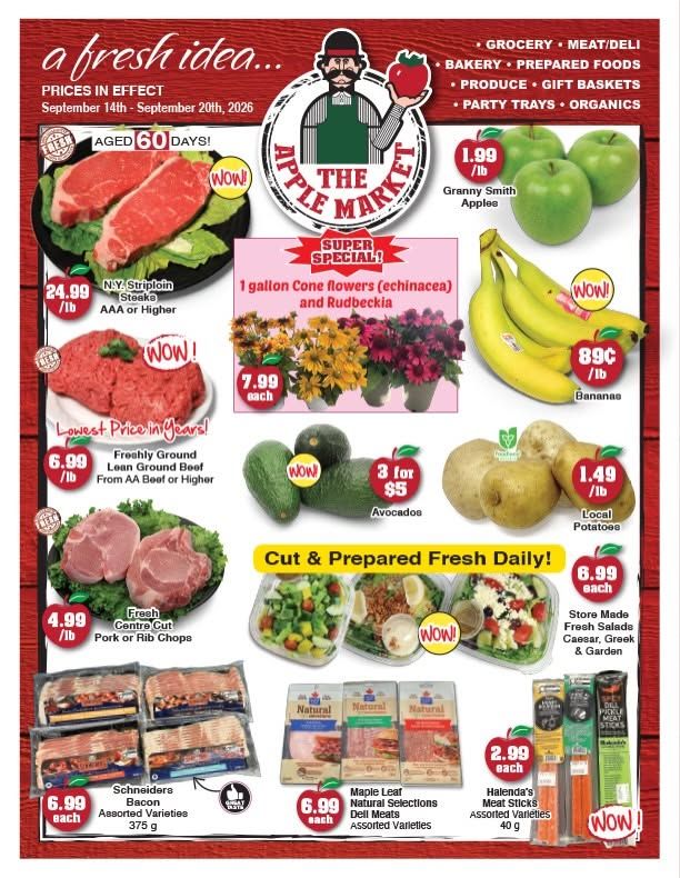 The Apple Market Flyer September 14 to 20