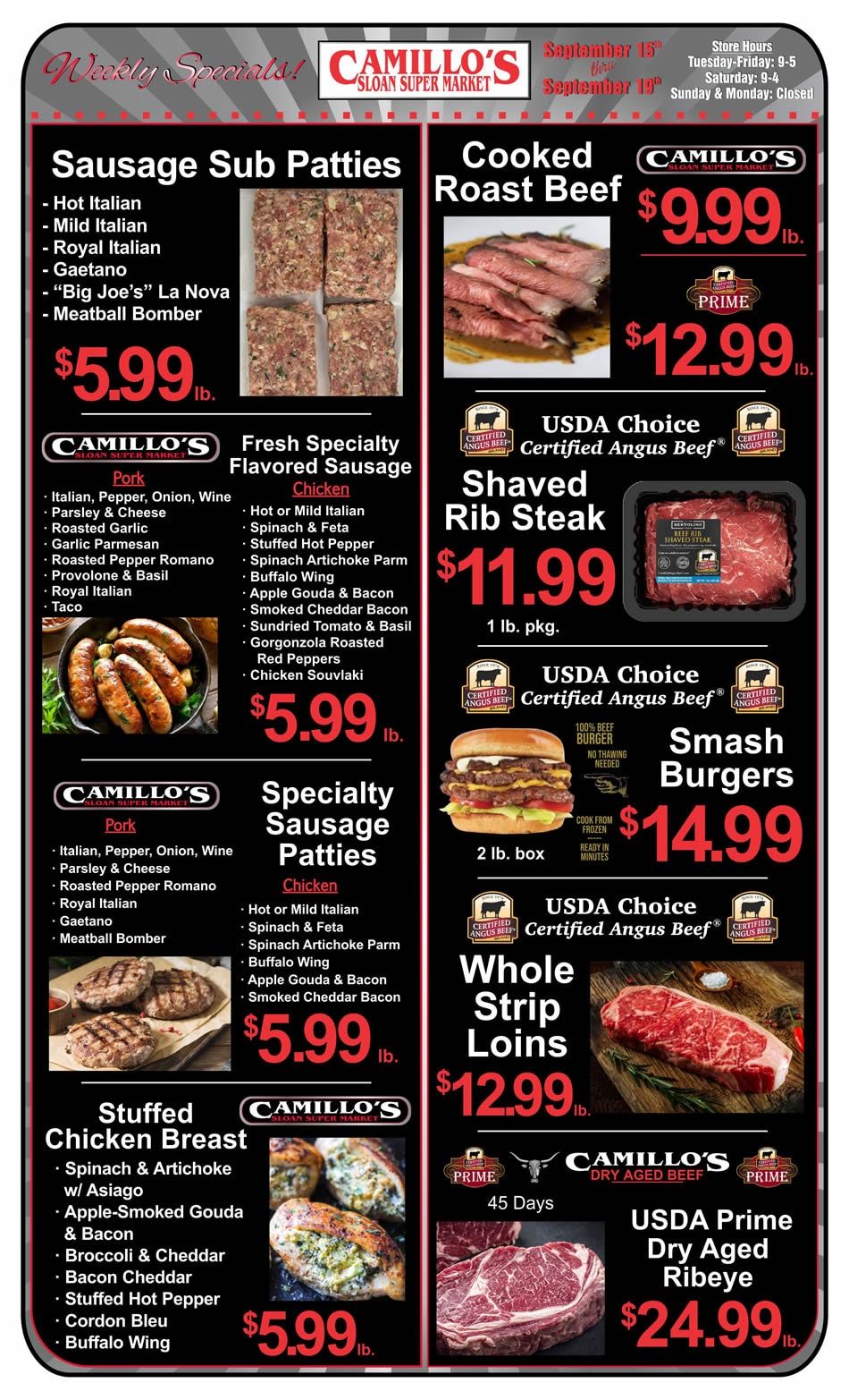 Sloan Super Market Weekly Ad September 13 - 19, 2026