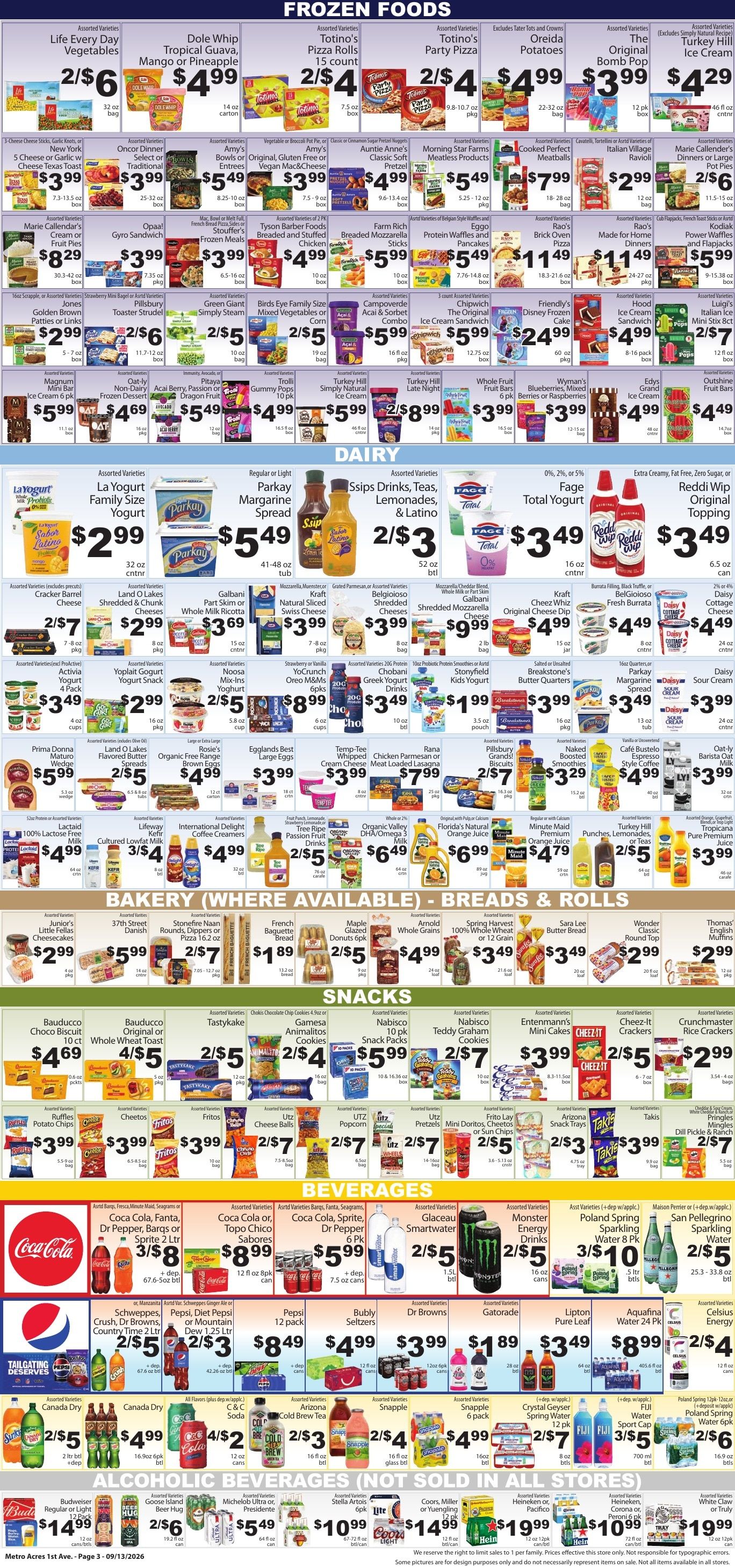 Metro Acres Market (New York, NY) Weekly Ad September 13 - 19, 2026
