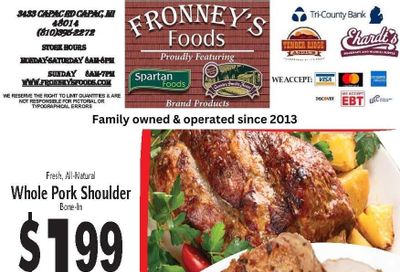 Fronney's Foods Weekly Ad September 14 - 20, 2026