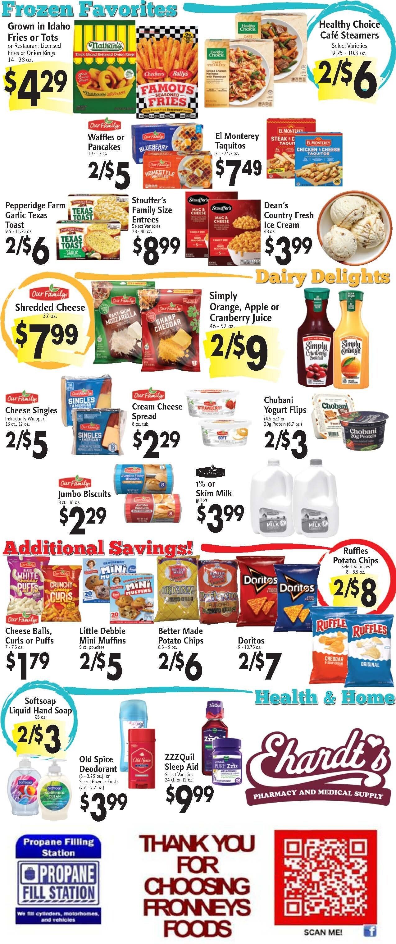 Fronney's Foods Weekly Ad September 14 - 20, 2026