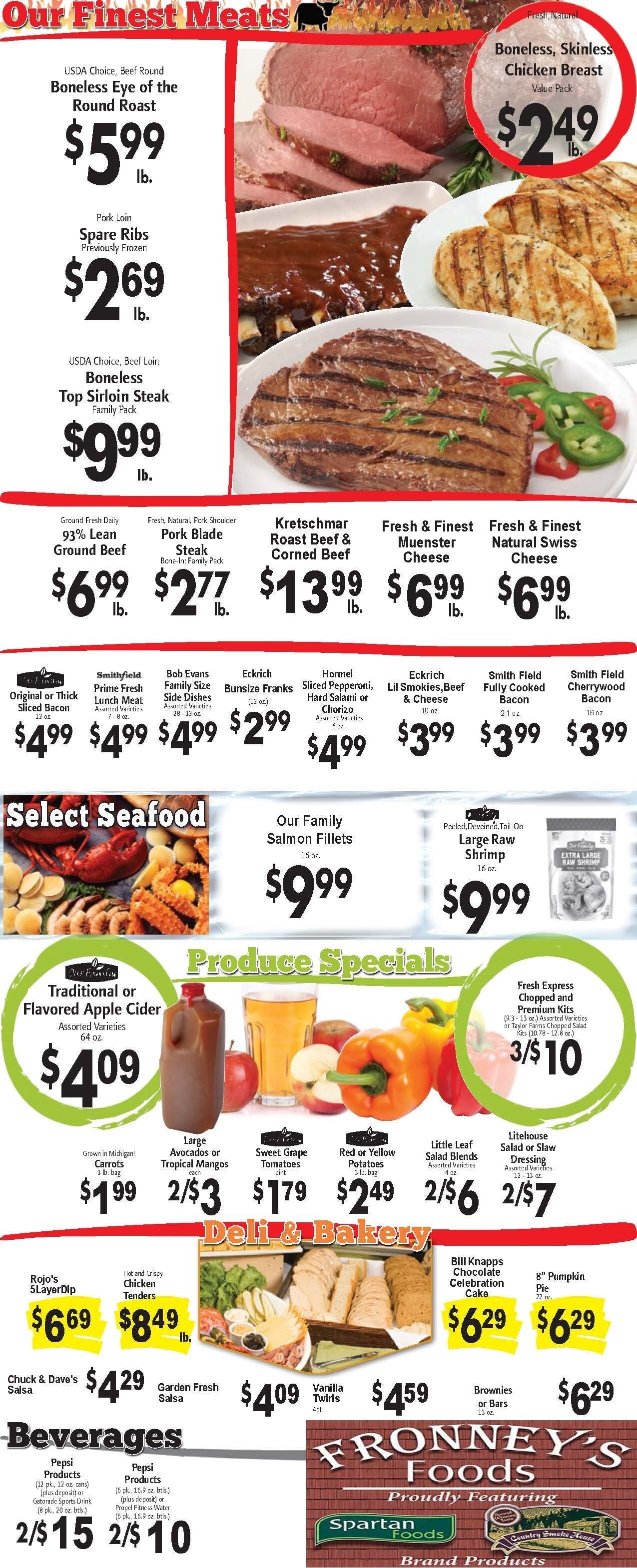 Fronney's Foods Weekly Ad September 14 - 20, 2026
