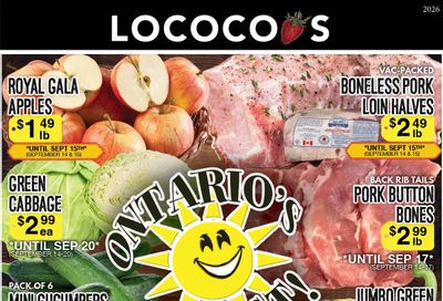Lococo's Flyer September 14 to 17