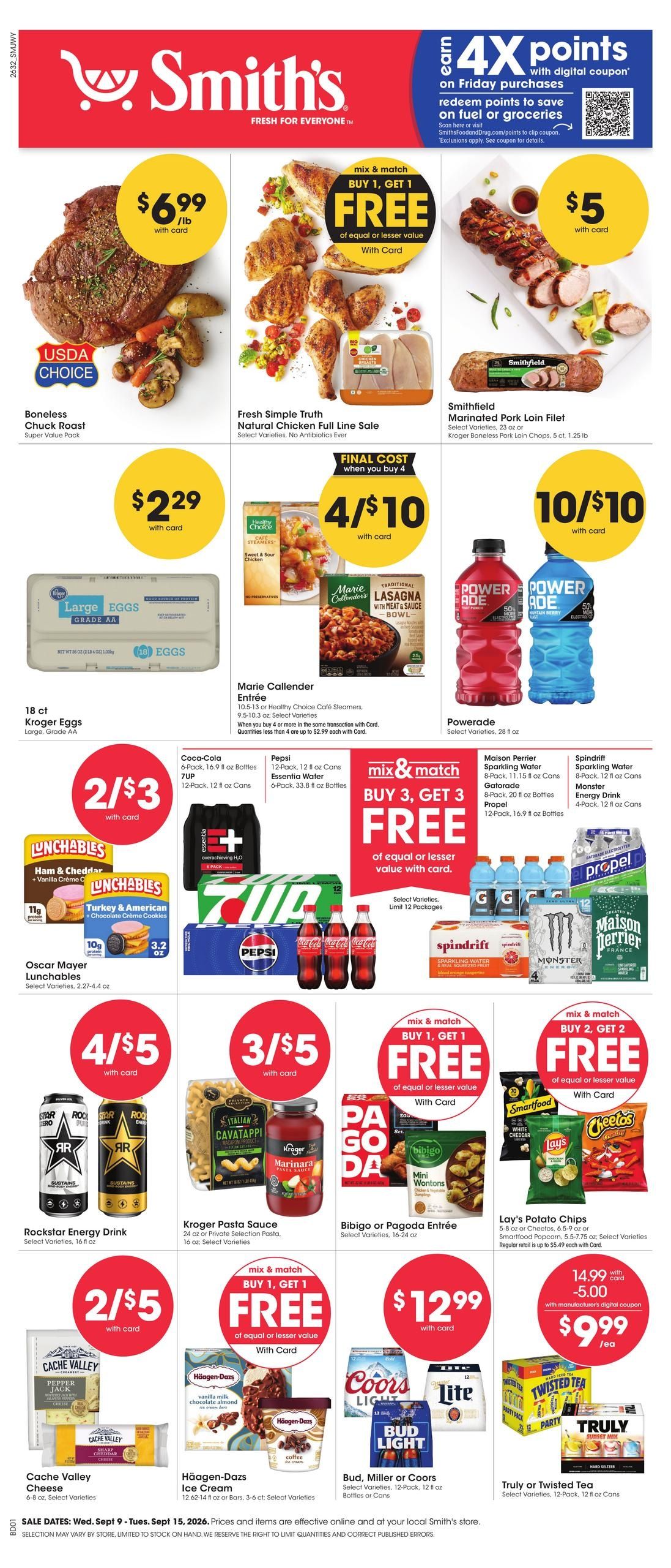 Smith's (Jackson Area, WY) Weekly Ad September 9 - 15, 2026