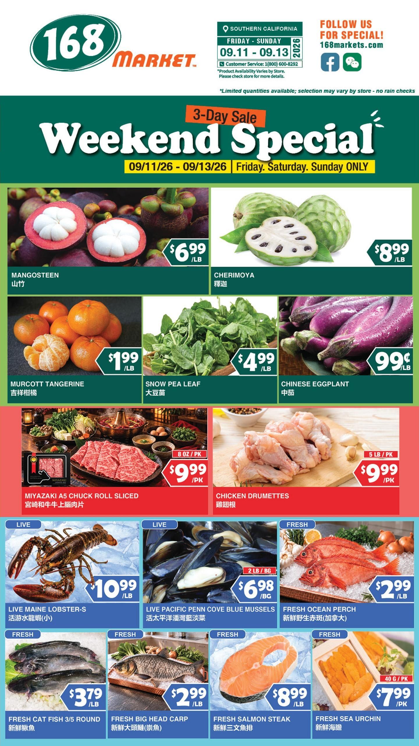 168 Market Weekly Ad September 11 - 17, 2026
