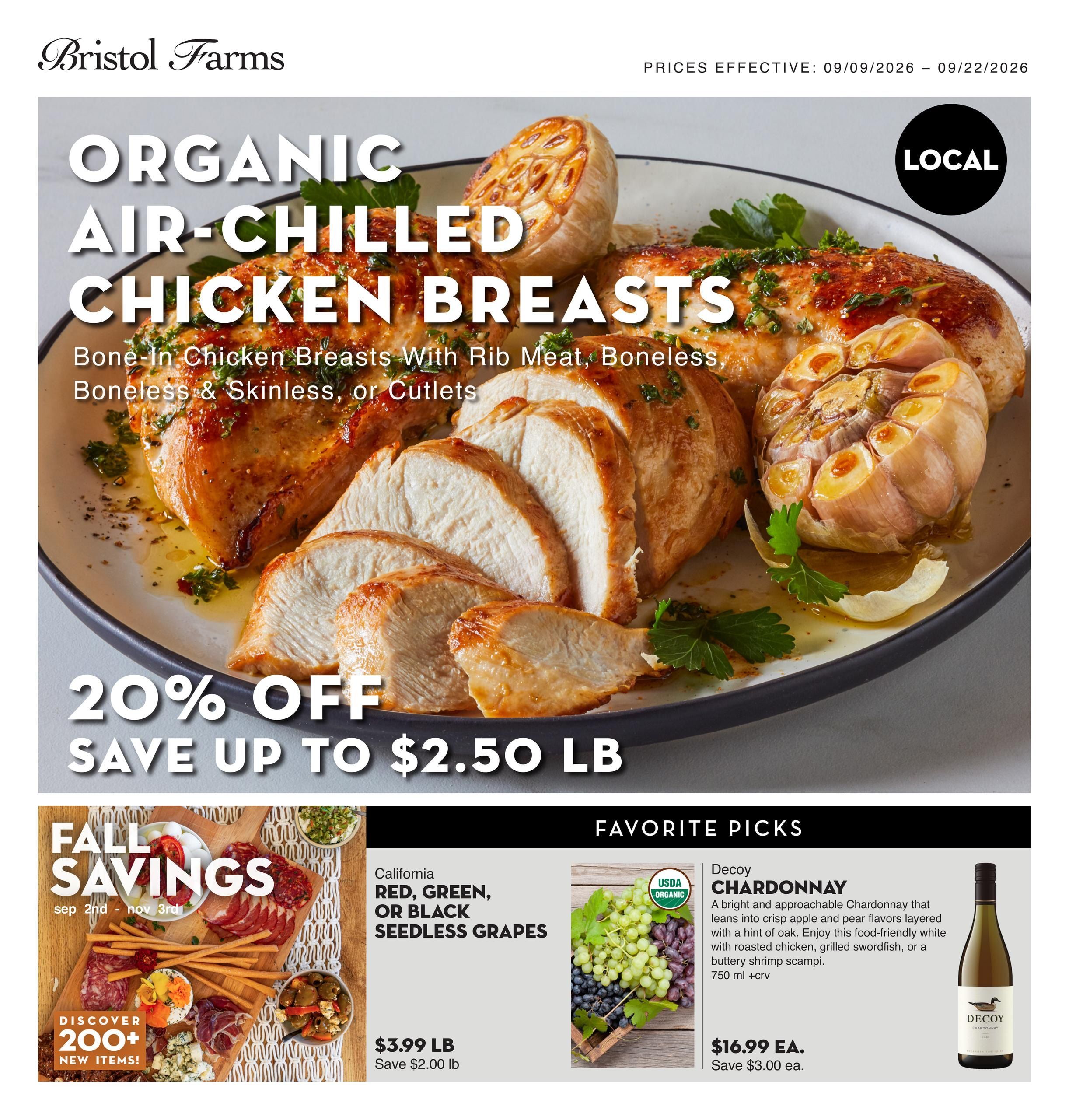 Bristol Farms Weekly Ad September 9 - 22, 2026