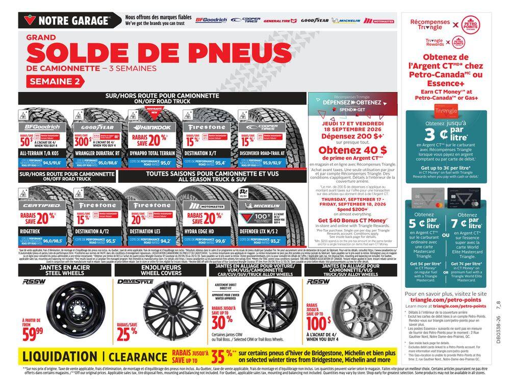 Canadian Tire (QC) Flyer September 17 to 24