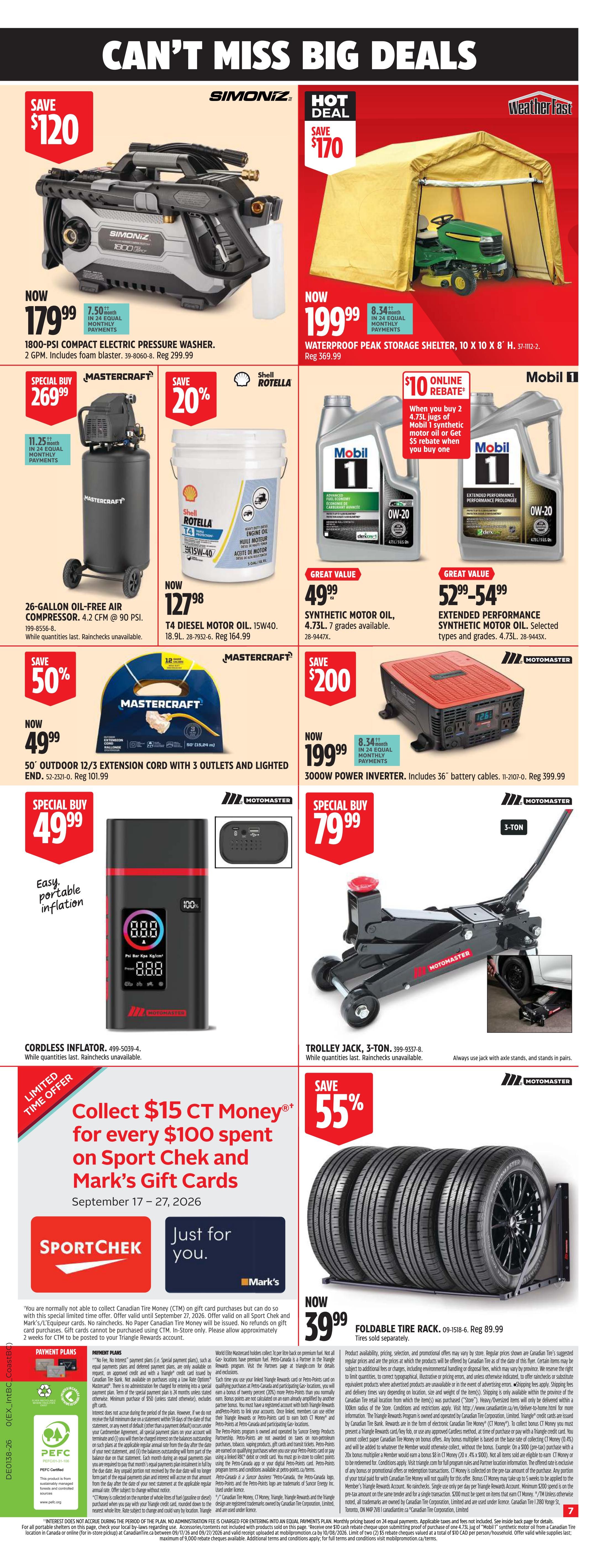 Canadian Tire (ON) Flyer September 17 to 24 