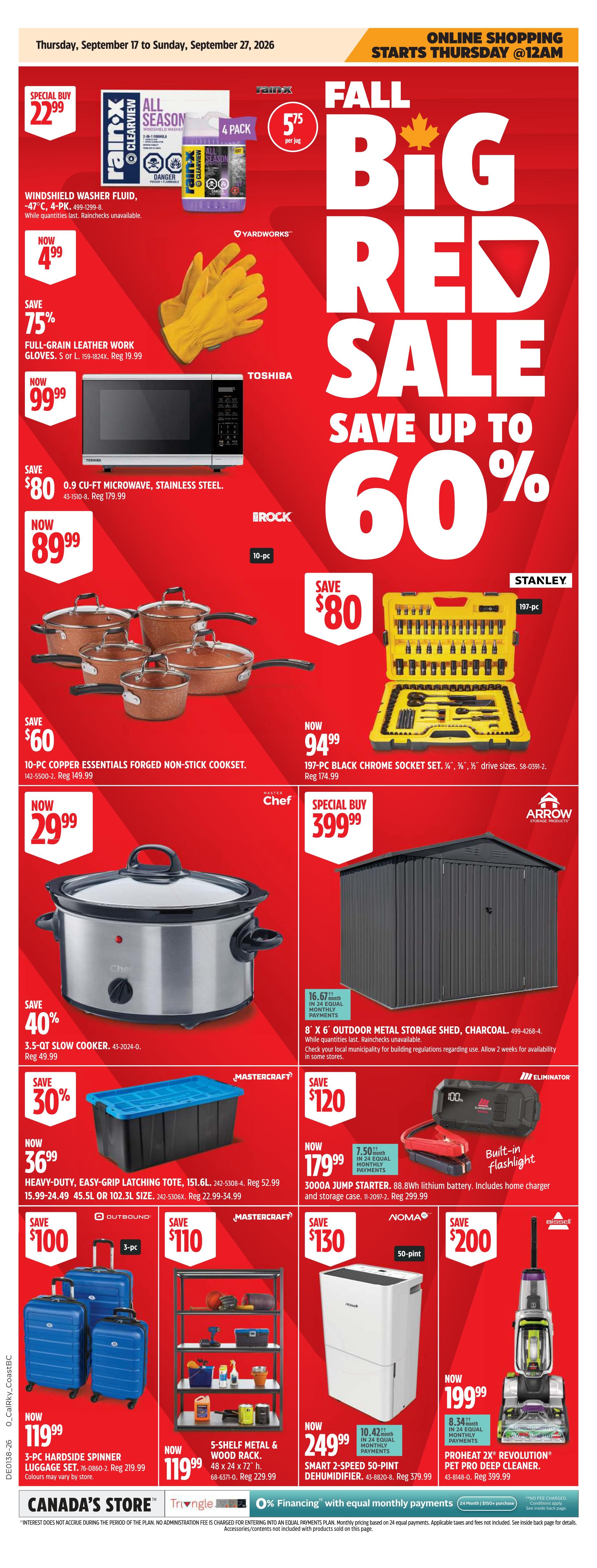 Canadian Tire (West) Flyer September 17 to 24