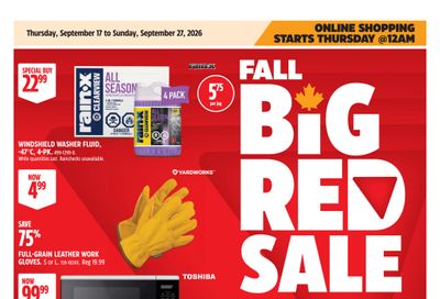 Canadian Tire (West) Flyer September 17 to 24