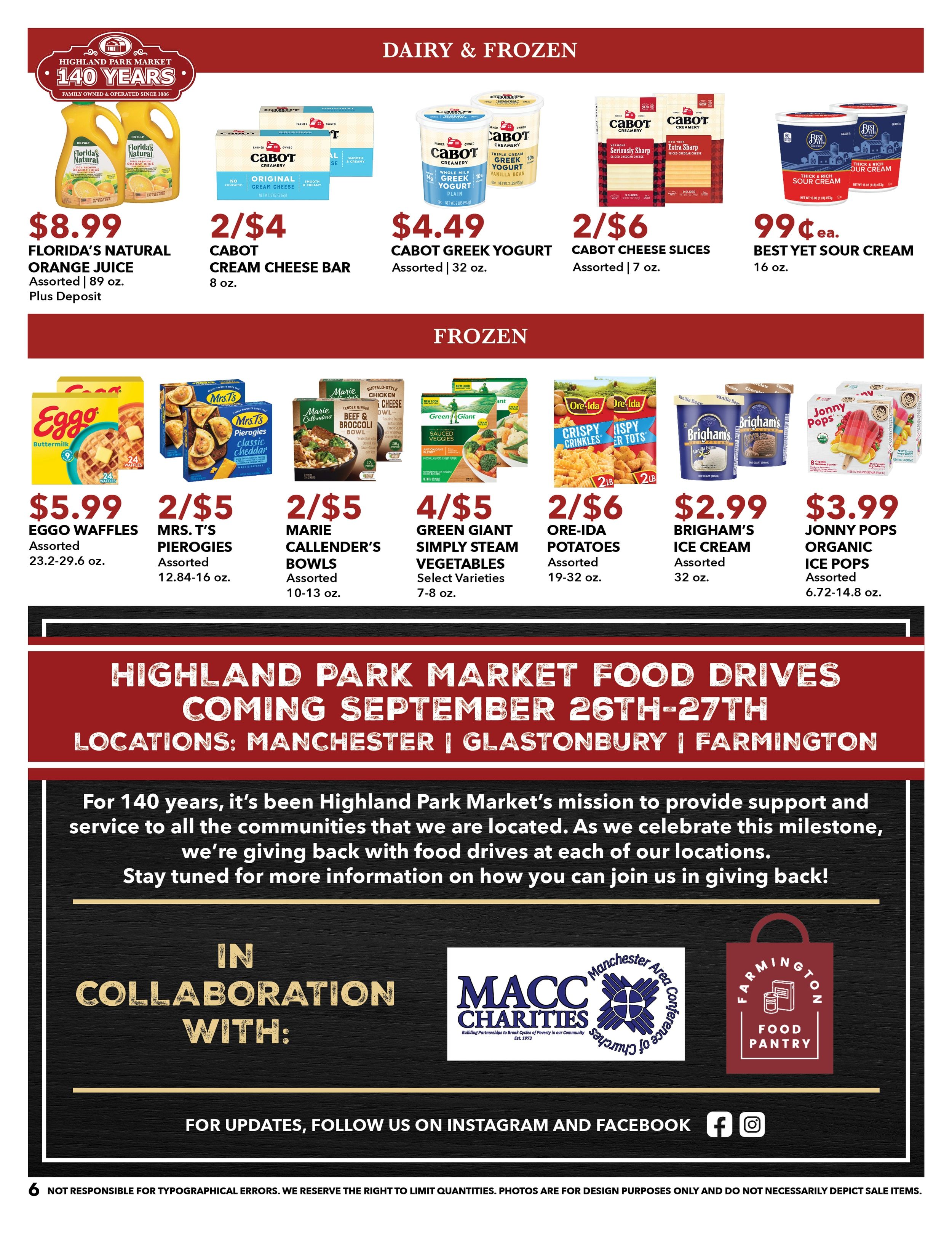Highland Park Market (Connecticut) Weekly Ad September 20 - 26, 2026