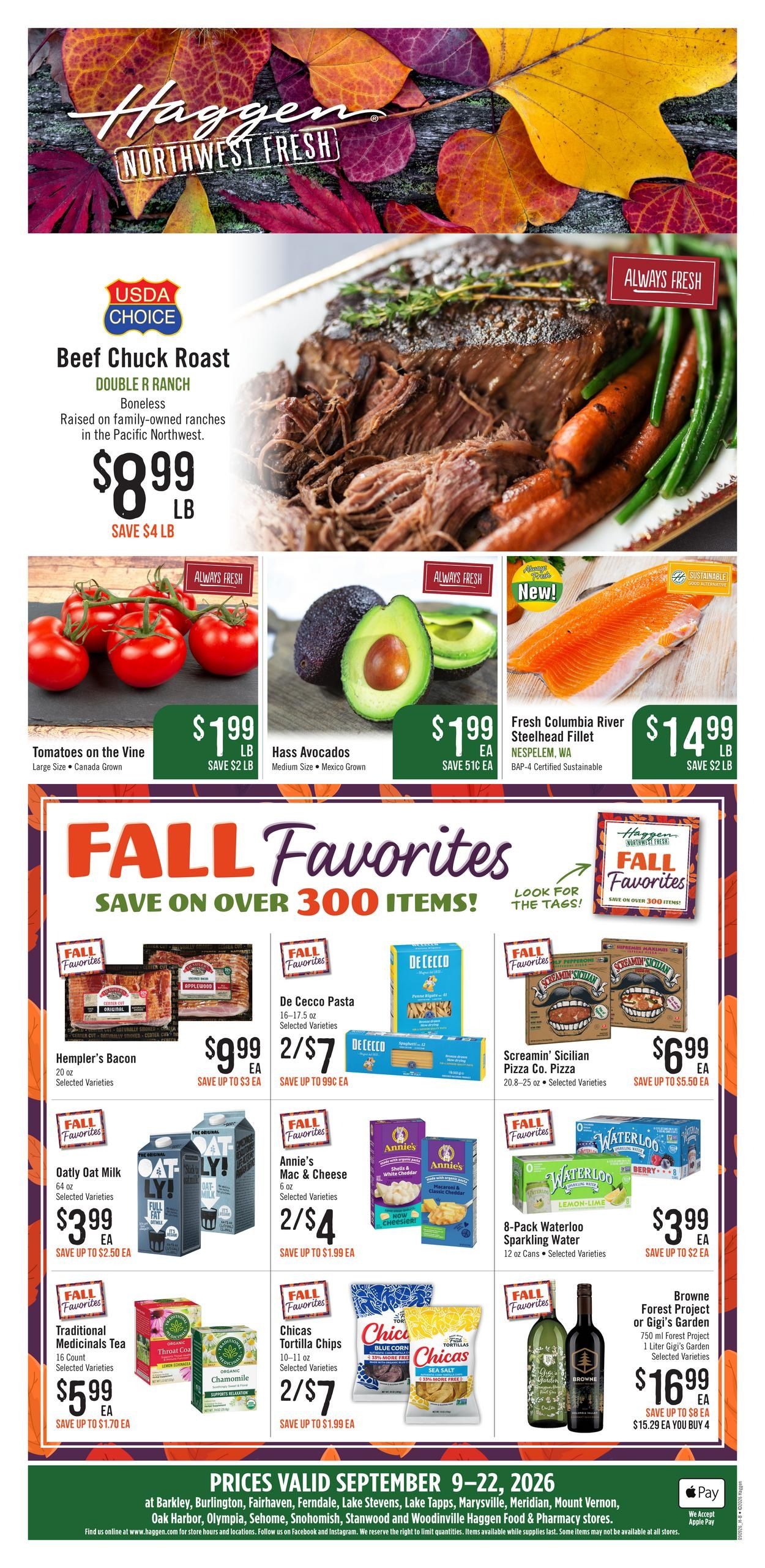 Haggen Weekly Ad September 9 - 22, 2026