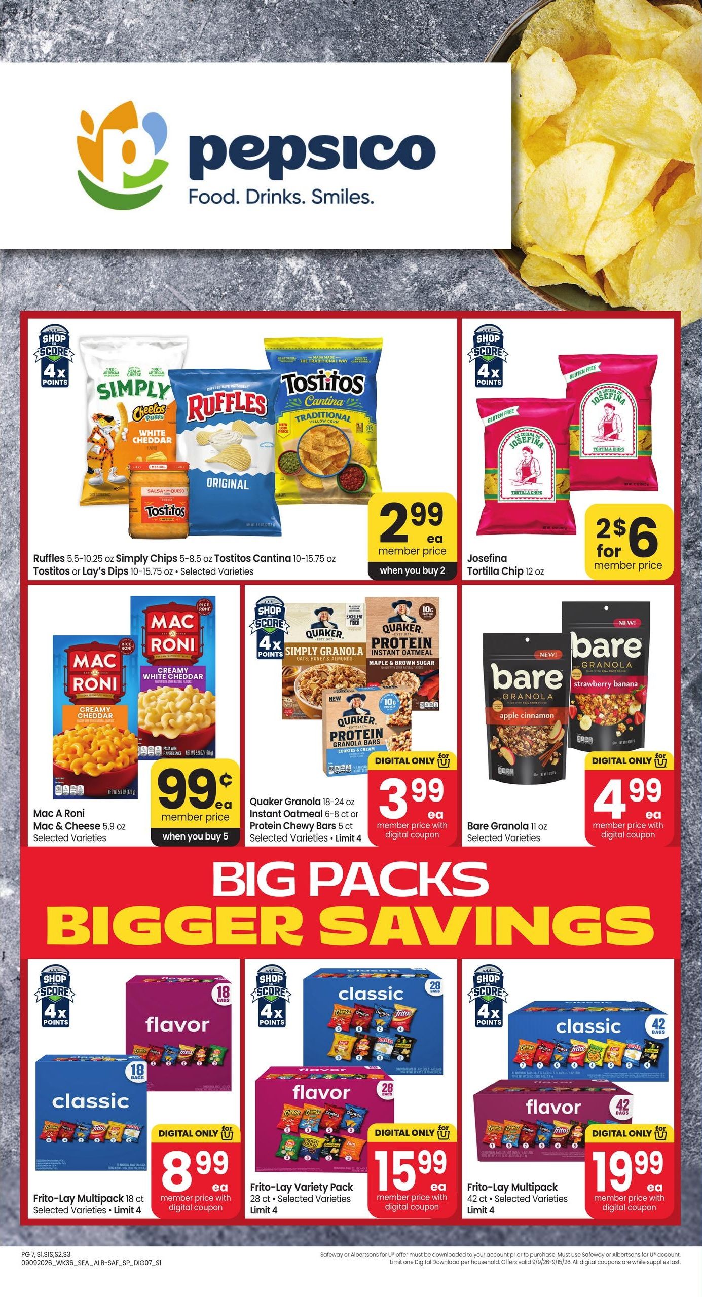 Albertsons (Bellevue-Seattle Area, WA) Weekly Ad September 9 - 15, 2026