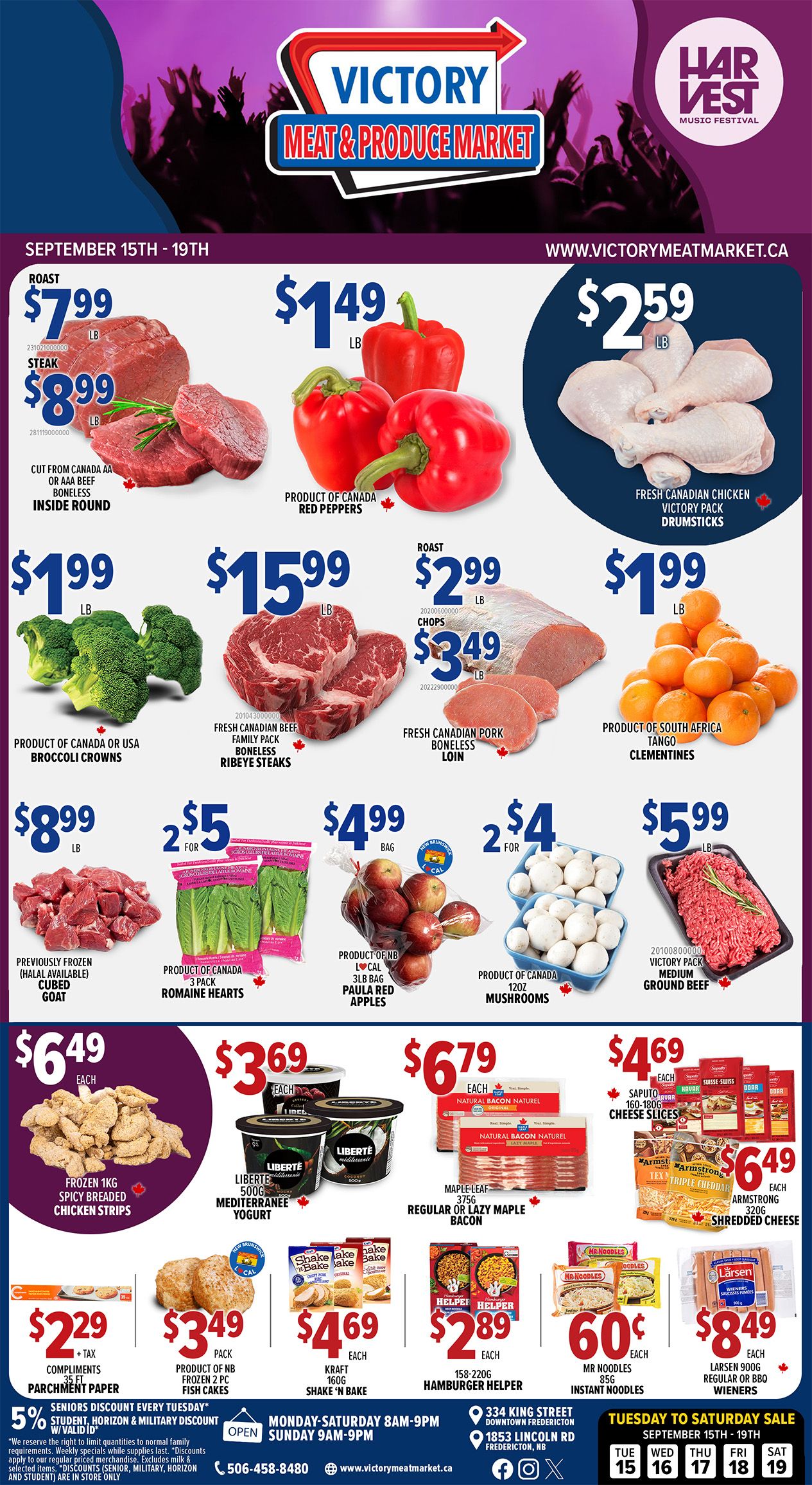 Victory Meat Market Flyer September 15 to 19