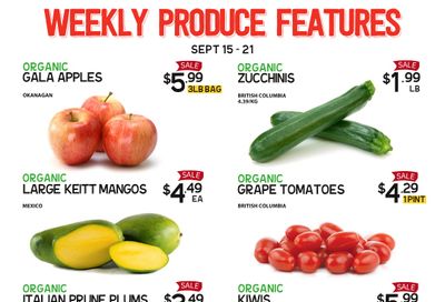 Pomme Natural Market Weekly Produce Flyer September 15 to 21