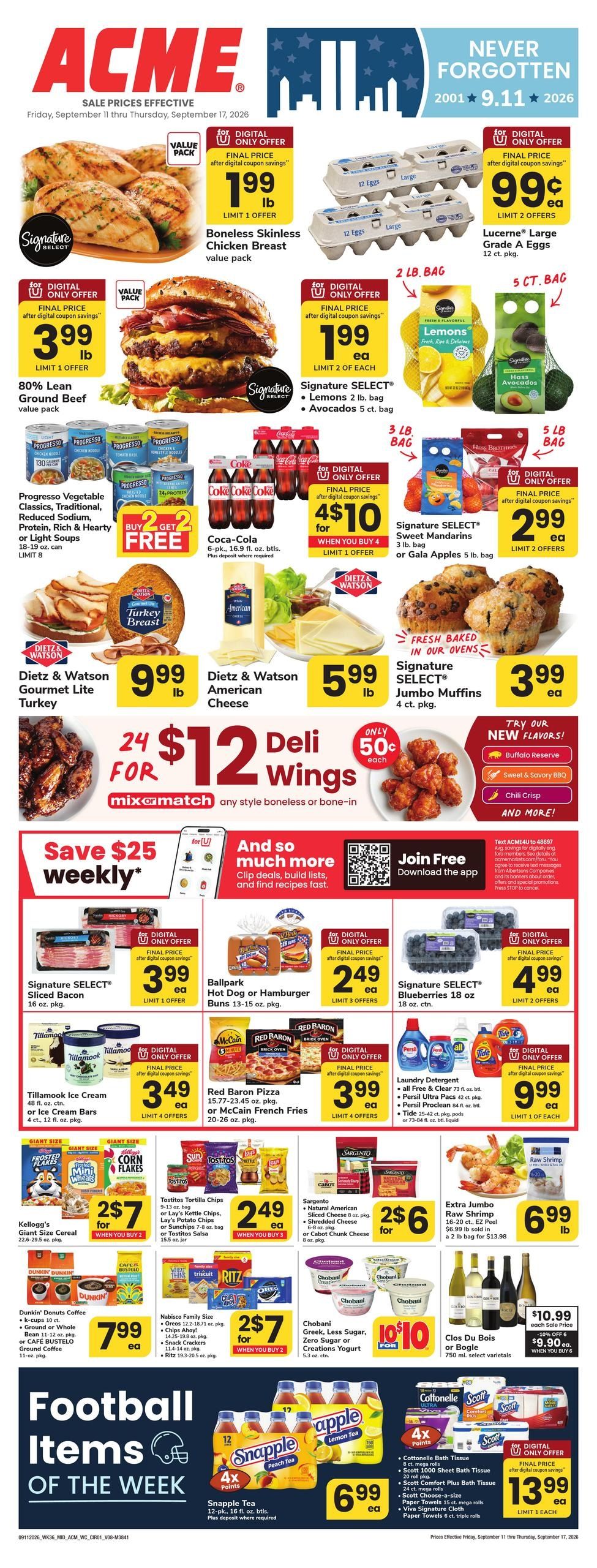 Acme Markets (Linthicum Heights Area, MD) Weekly Ad September 11 - 17, 2026
