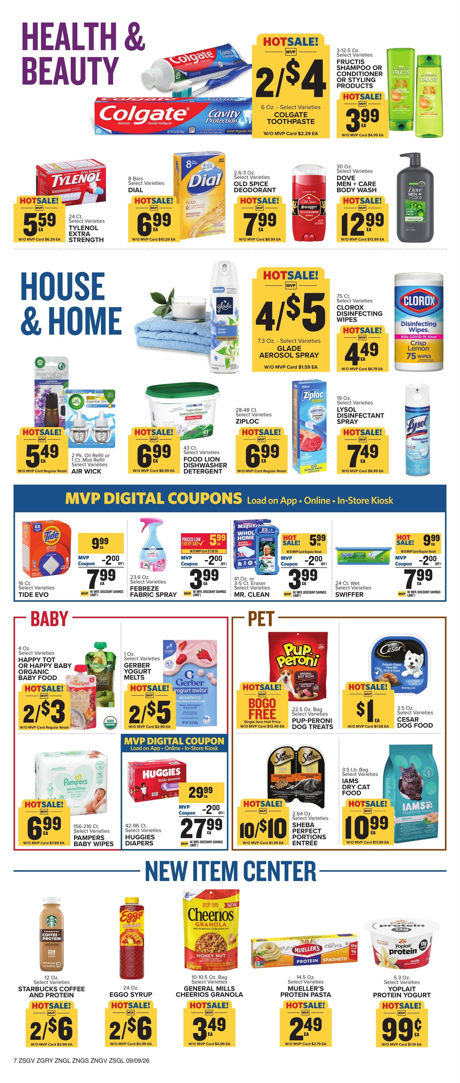 Food Lion (Asheville Area, NC) Weekly Ad September 9 - 15, 2026