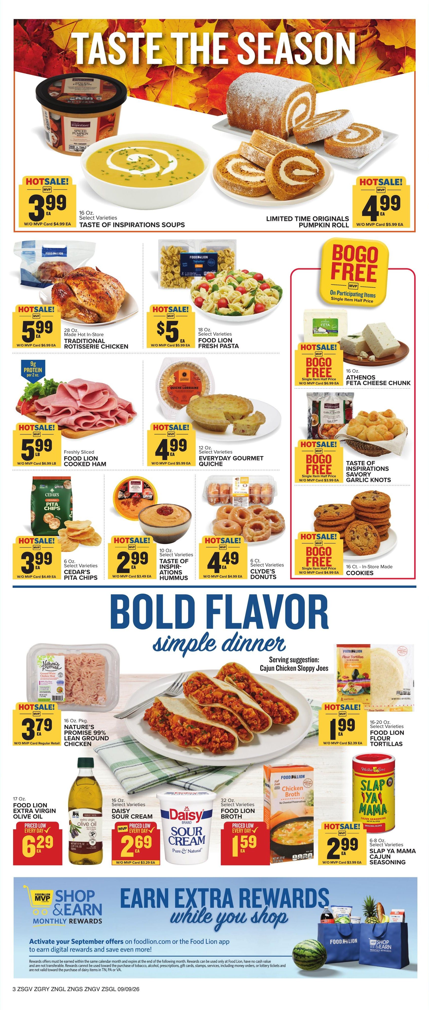 Food Lion (Asheville Area, NC) Weekly Ad September 9 - 15, 2026