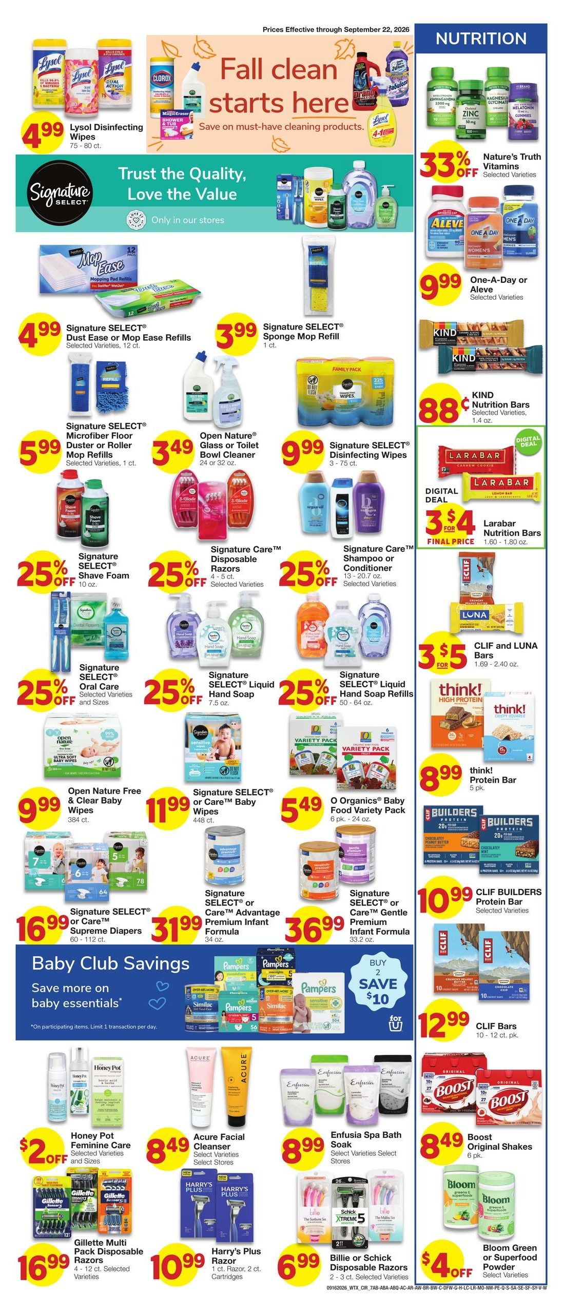 Market Street (Allen Area, TX) Weekly Ad September 16 - 22, 2026