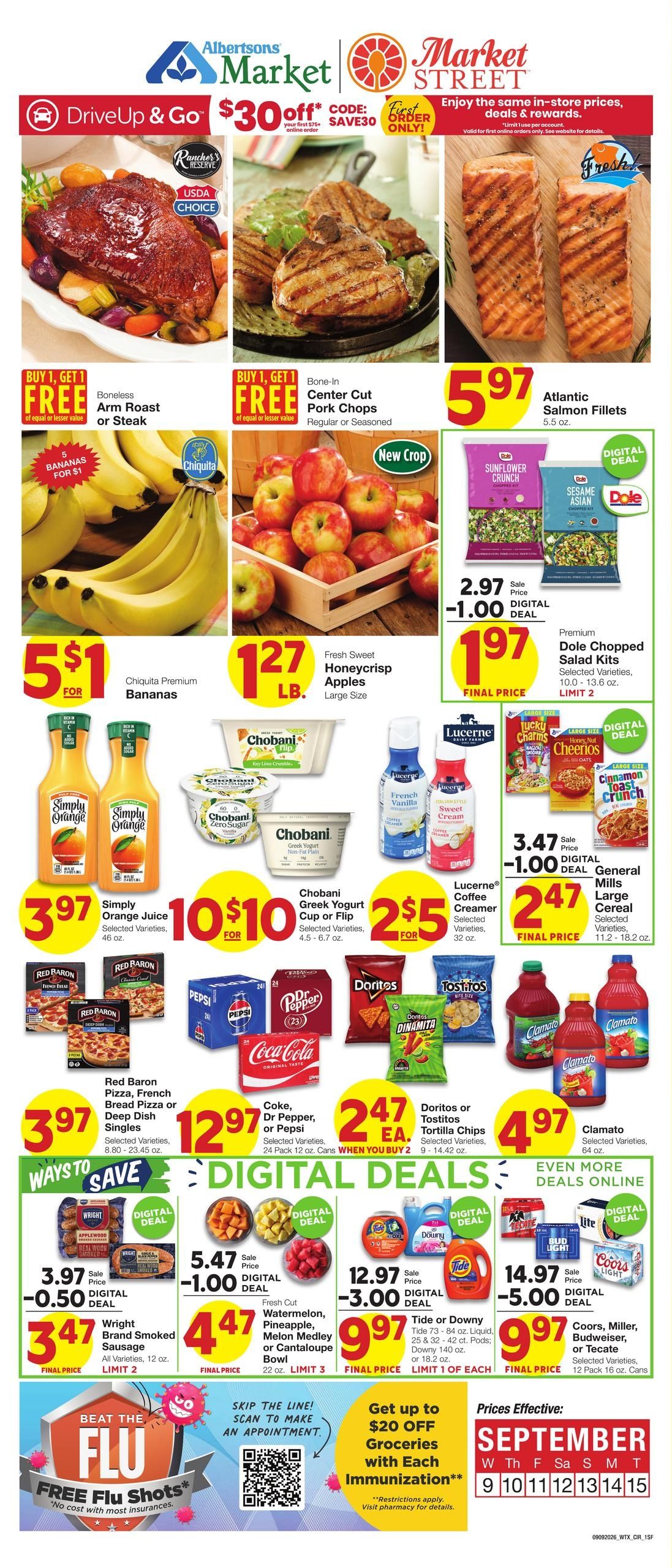 Market Street Weekly Ad September 9 - 15, 2026
