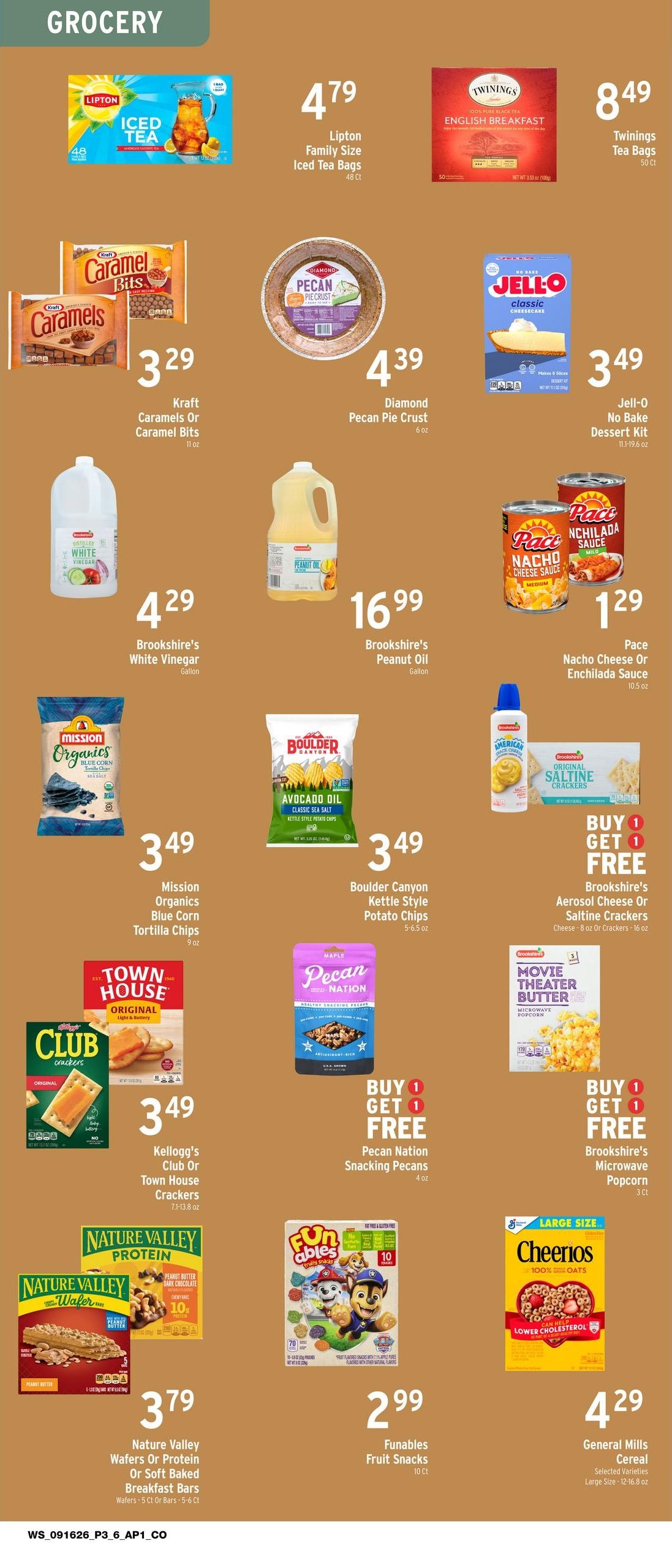 Brookshire's Websaver Weekly Ad September 16 - 22, 2026