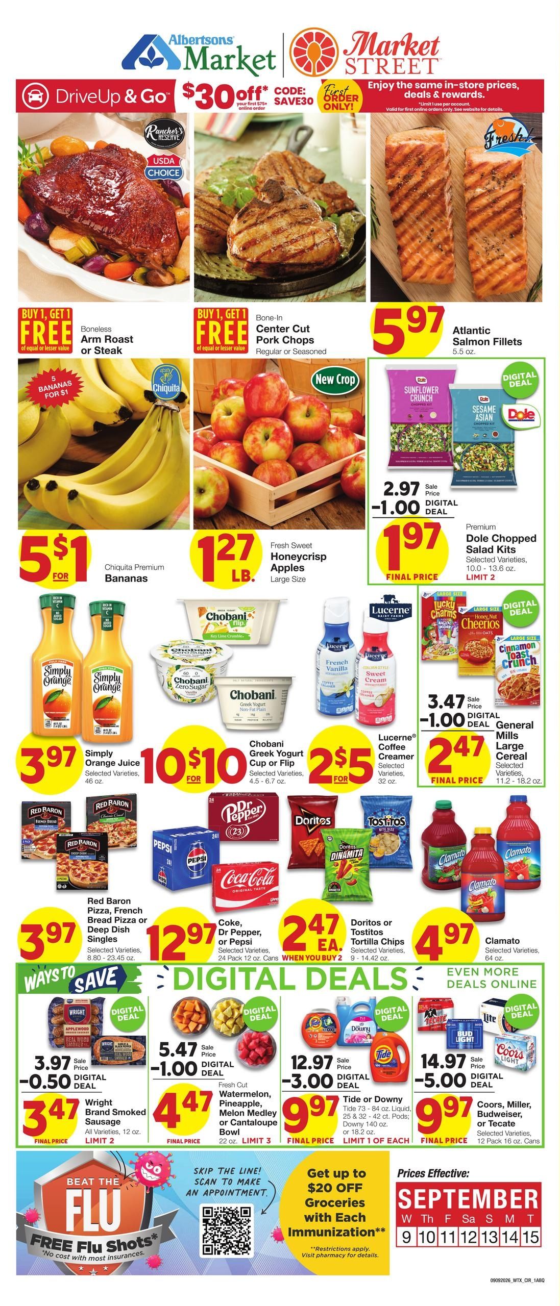 Market Street (Albuquerque-Rio Rancho Area, NM) Weekly Ad September 9 - 15, 2026