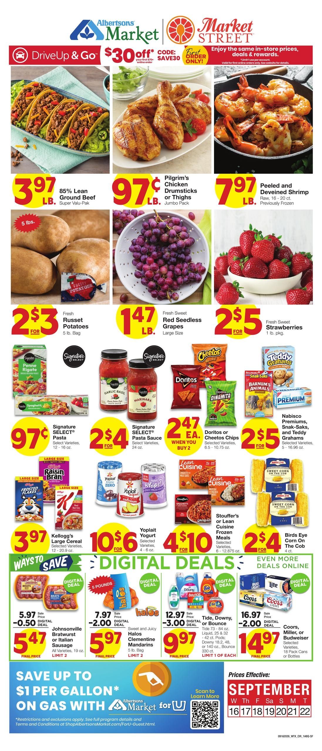 Market Street (Santa Fe Area, NM) Weekly Ad September 16 - 22, 2026