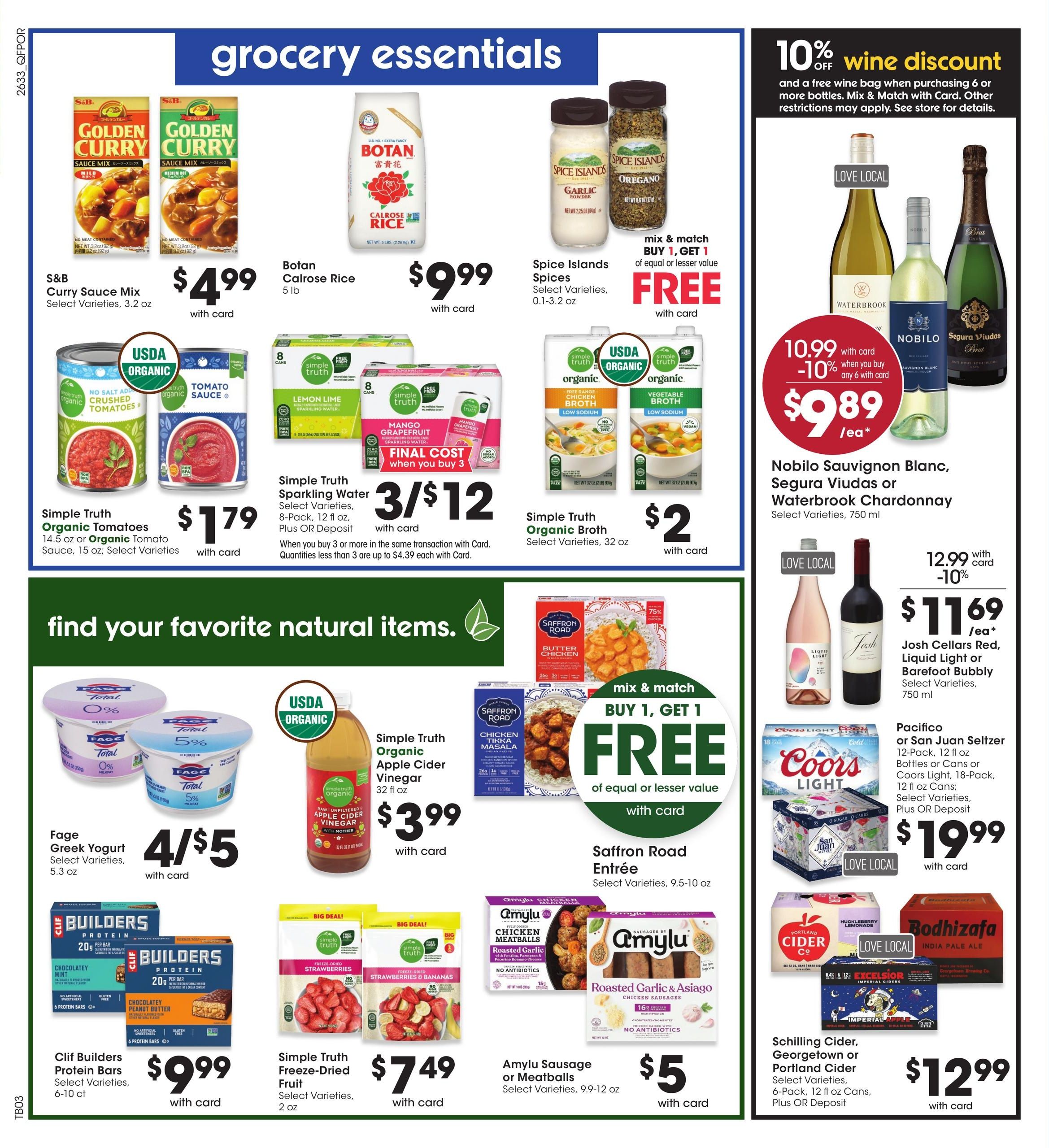 QFC (Hillsboro-Portland Area, OR) Weekly Ad September 16 - 22, 2026