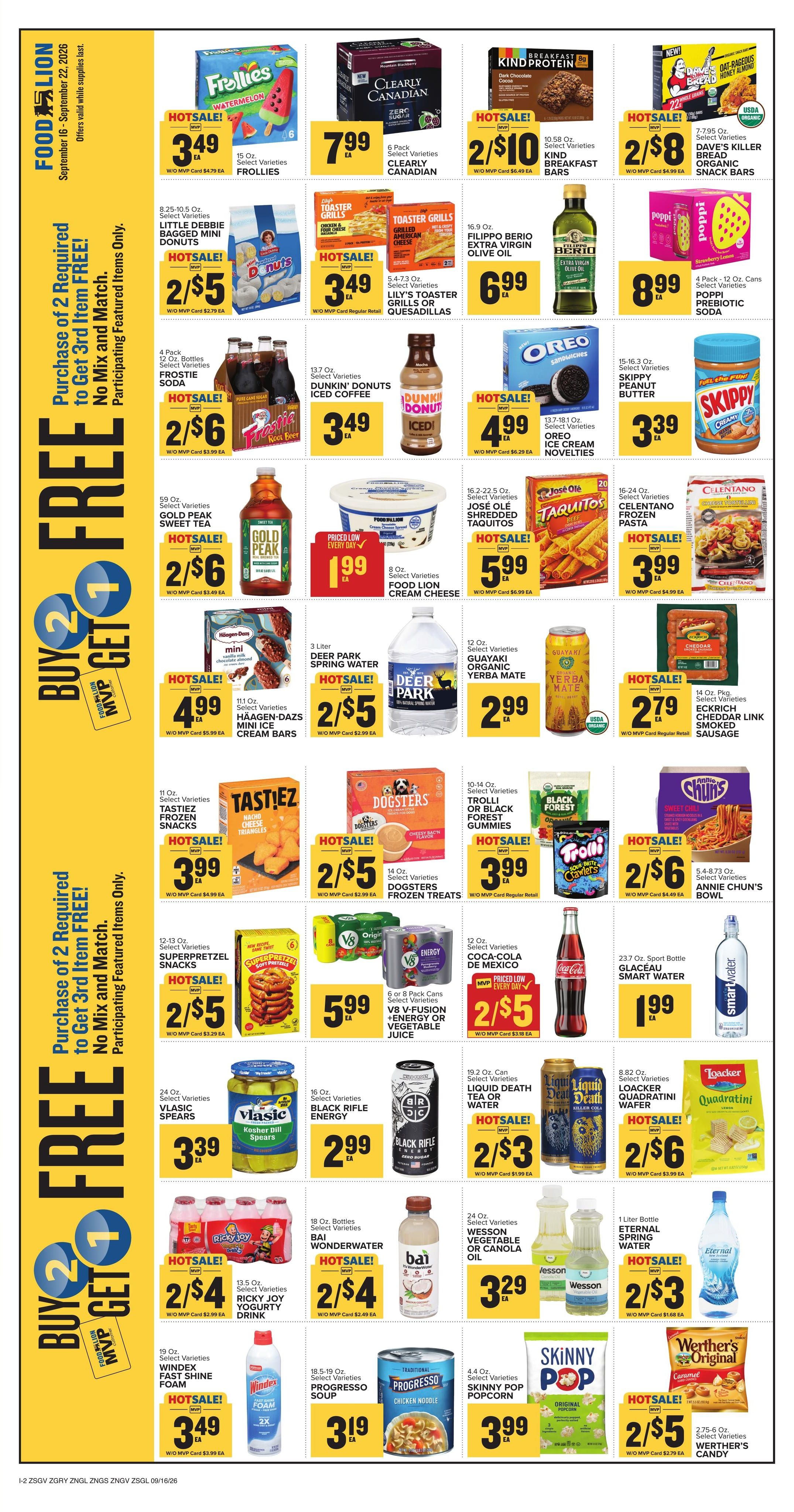 Food Lion (Athens Area, GA) Weekly Ad September 16 - 22, 2026