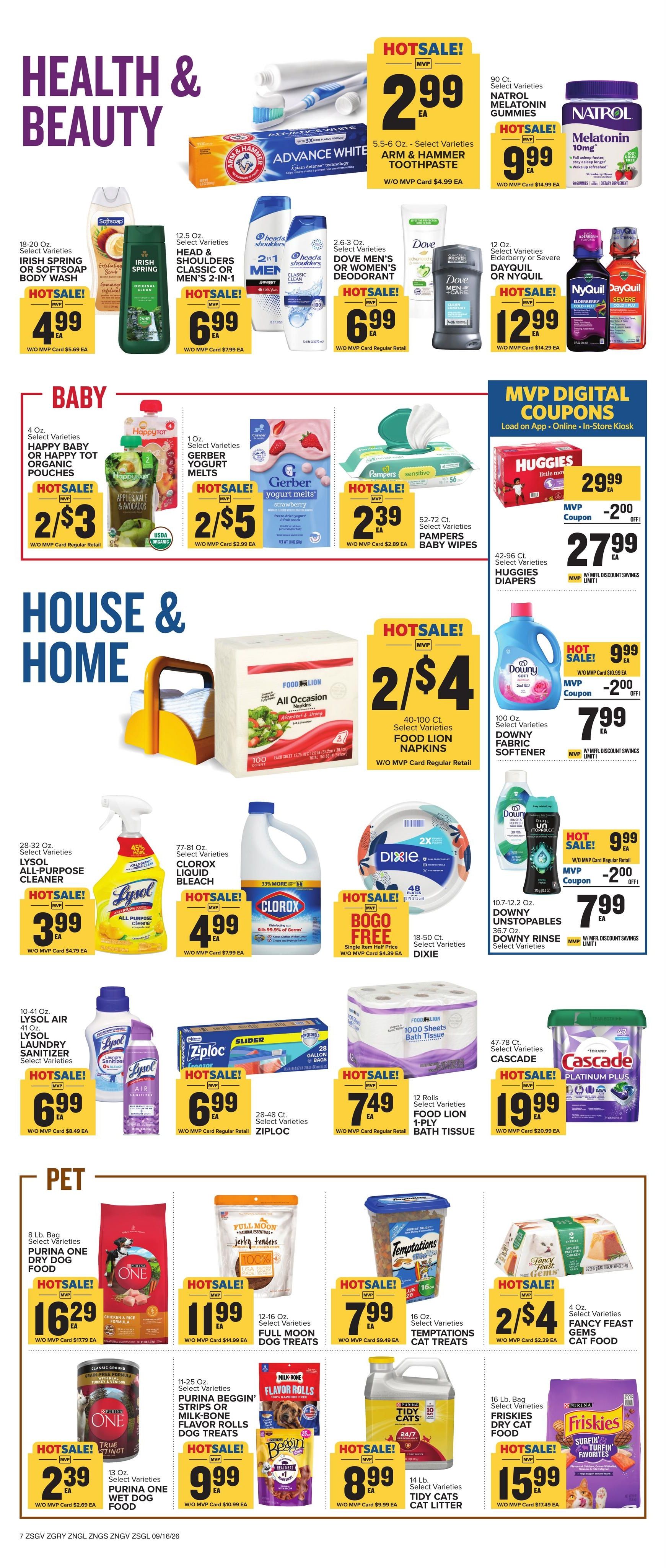 Food Lion (Athens Area, GA) Weekly Ad September 16 - 22, 2026