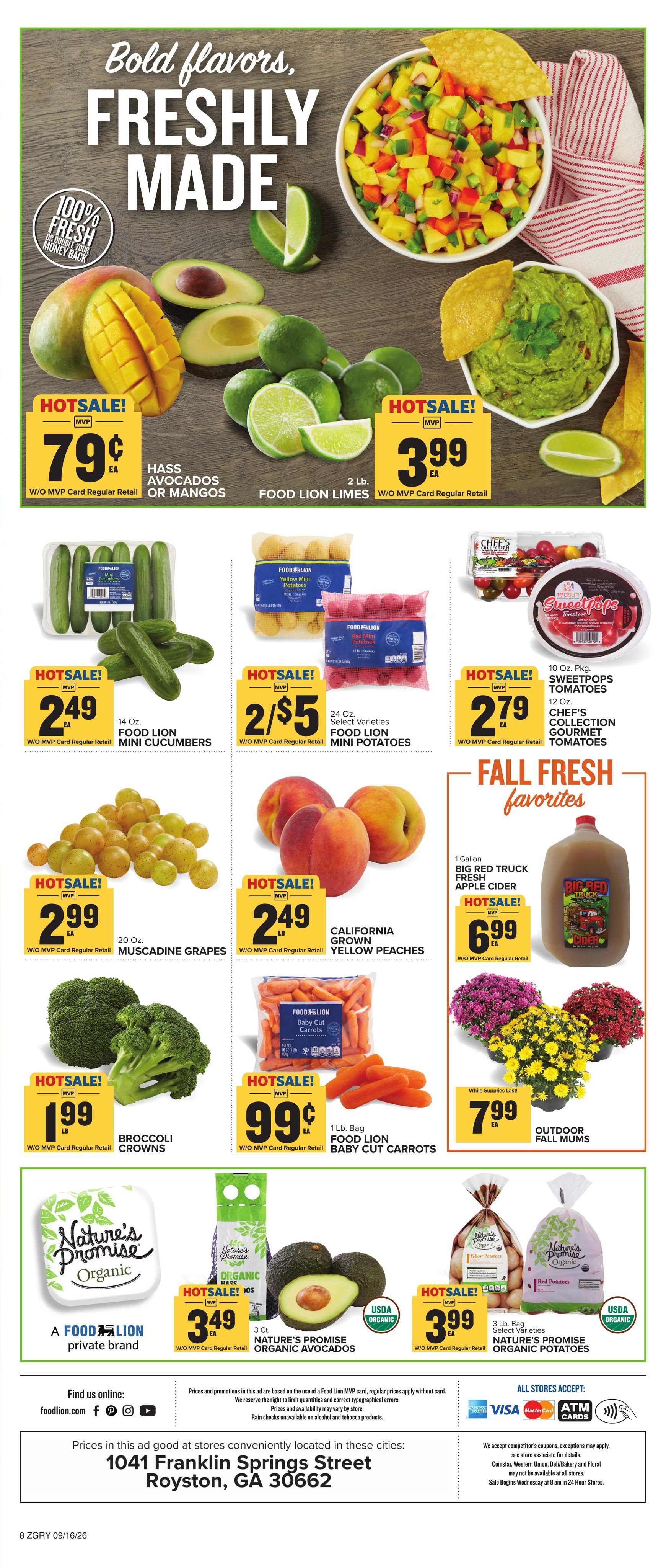 Food Lion (Athens Area, GA) Weekly Ad September 16 - 22, 2026