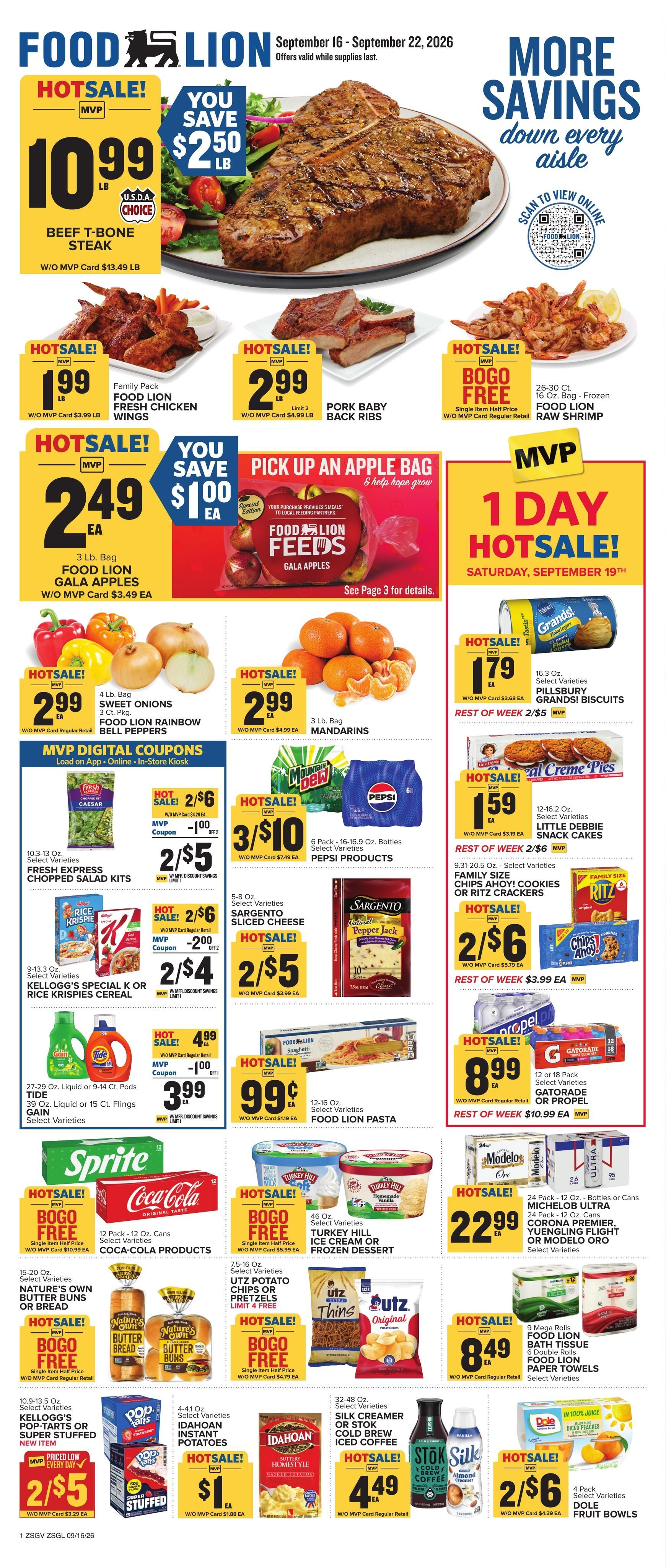 Food Lion (Richburg Area, SC) Weekly Ad September 16 - 22, 2026