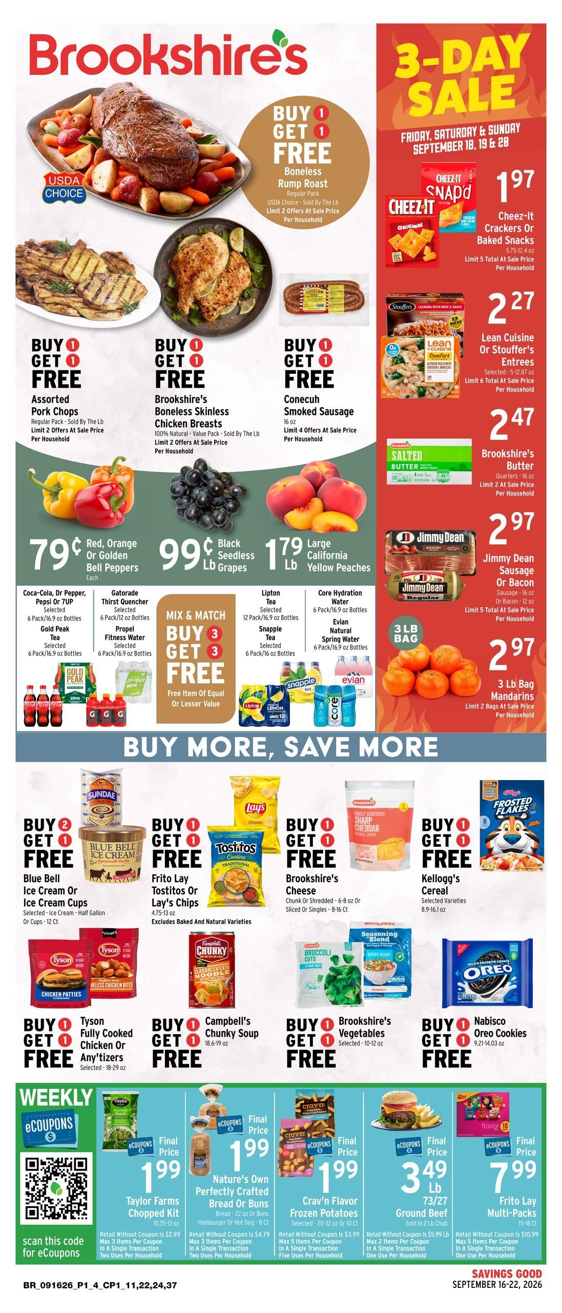 Brookshire's (Frisco-McKinney Area, TX) Weekly Ad September 16 - 22, 2026