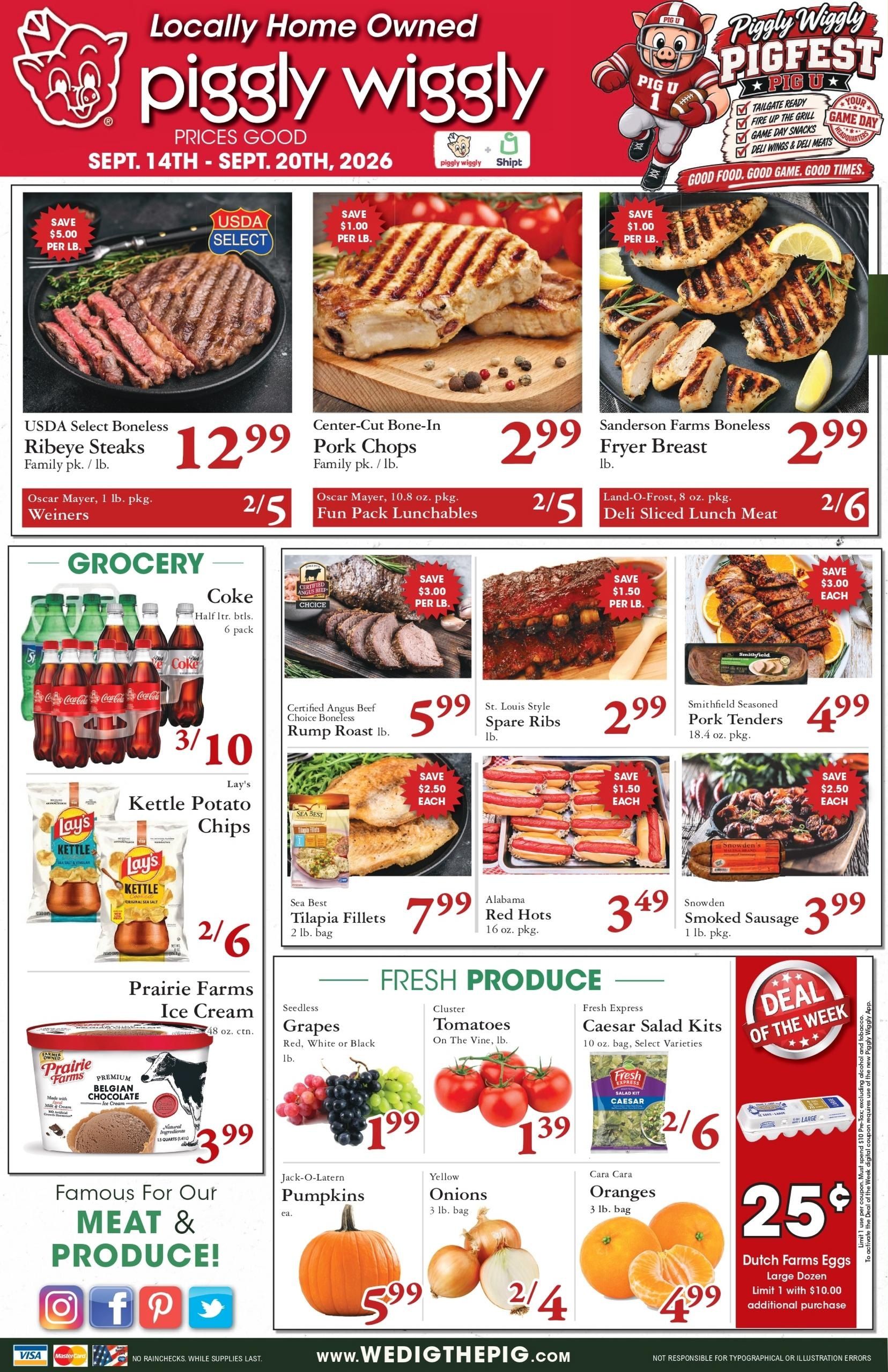 Piggly Wiggly (Chatom Area, AL) Weekly Ad September 14 - 20, 2026