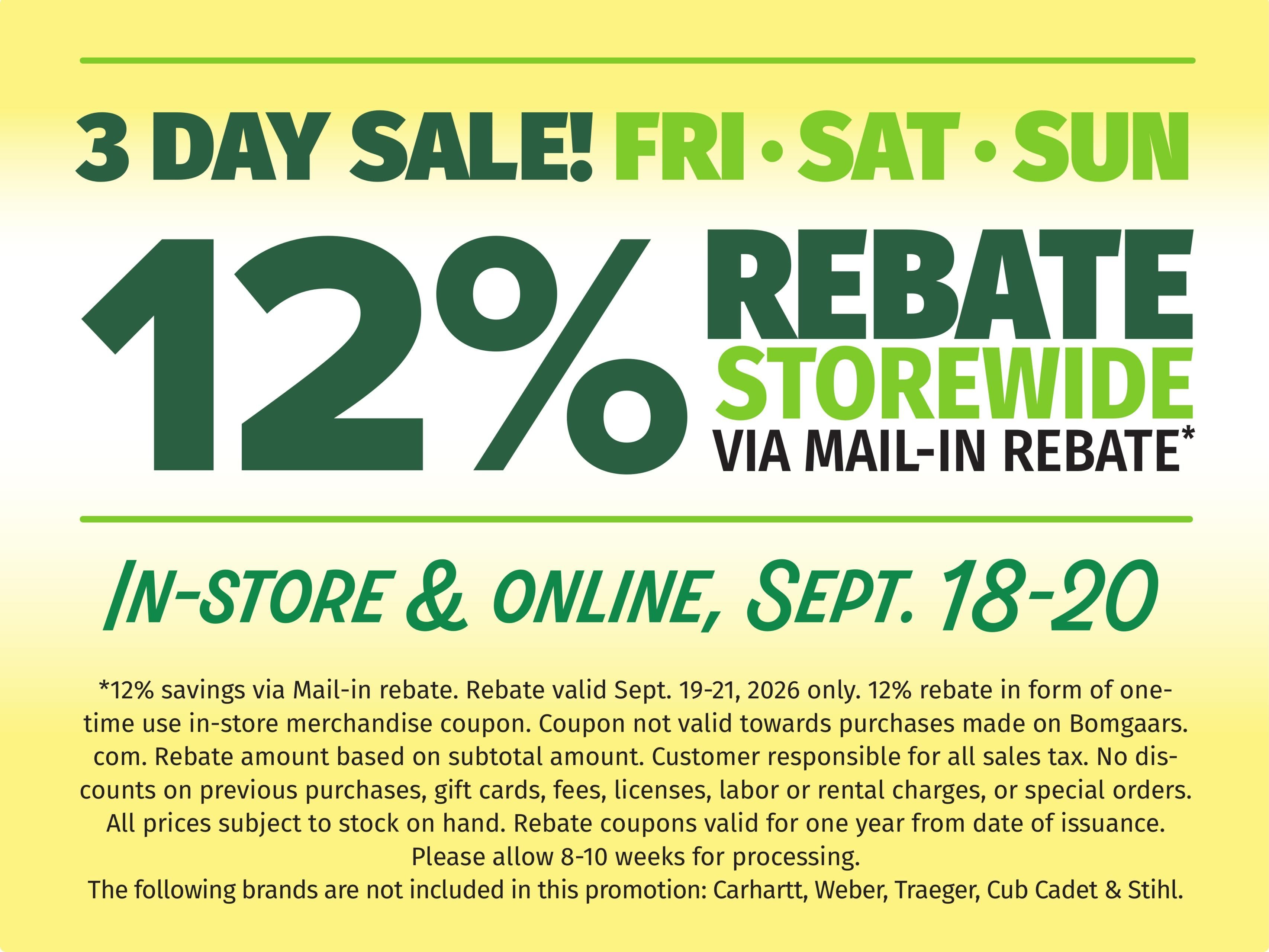 Bomgaars (Fayetteville Area, AR) Weekly Ad September 16 - 28, 2026