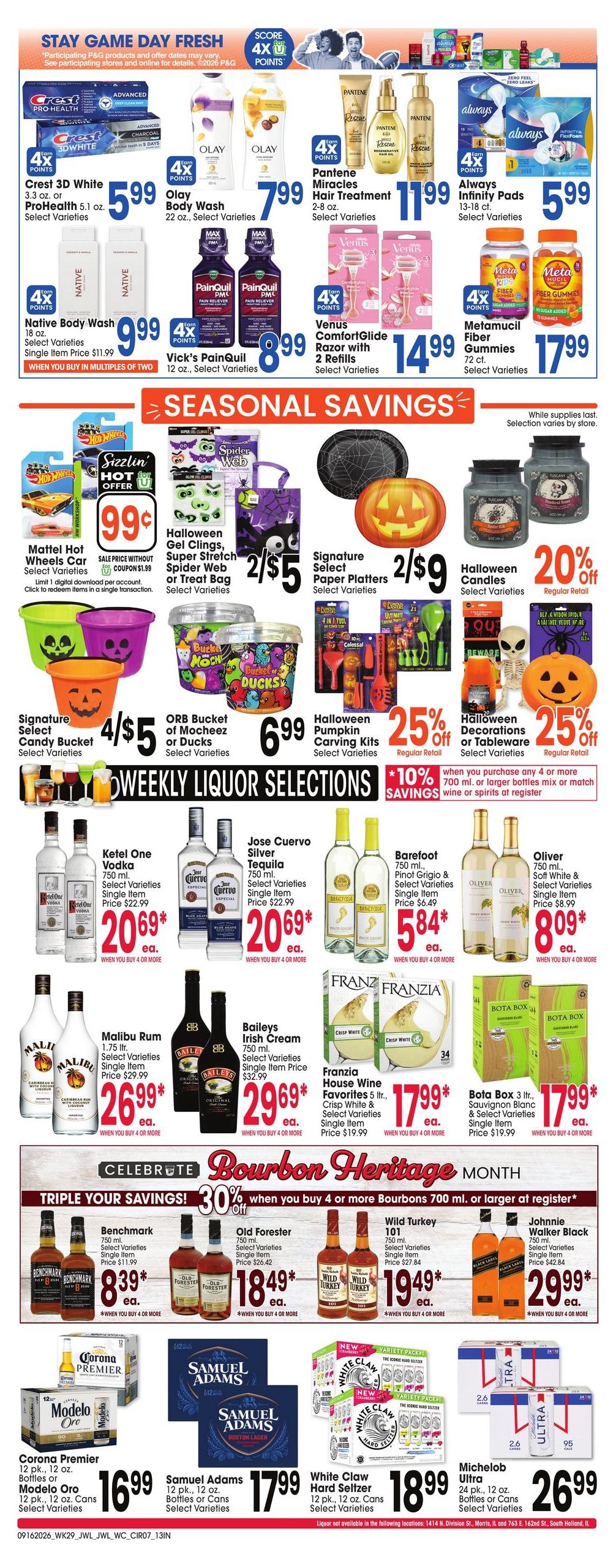Jewel-Osco (Hammond Area, IN) Weekly Ad September 16 - 22, 2026