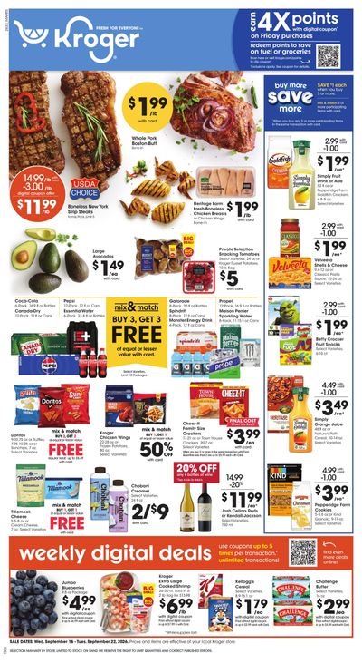 Kroger (Suffolk Area, VA) Weekly Ad September 16 - 22, 2026