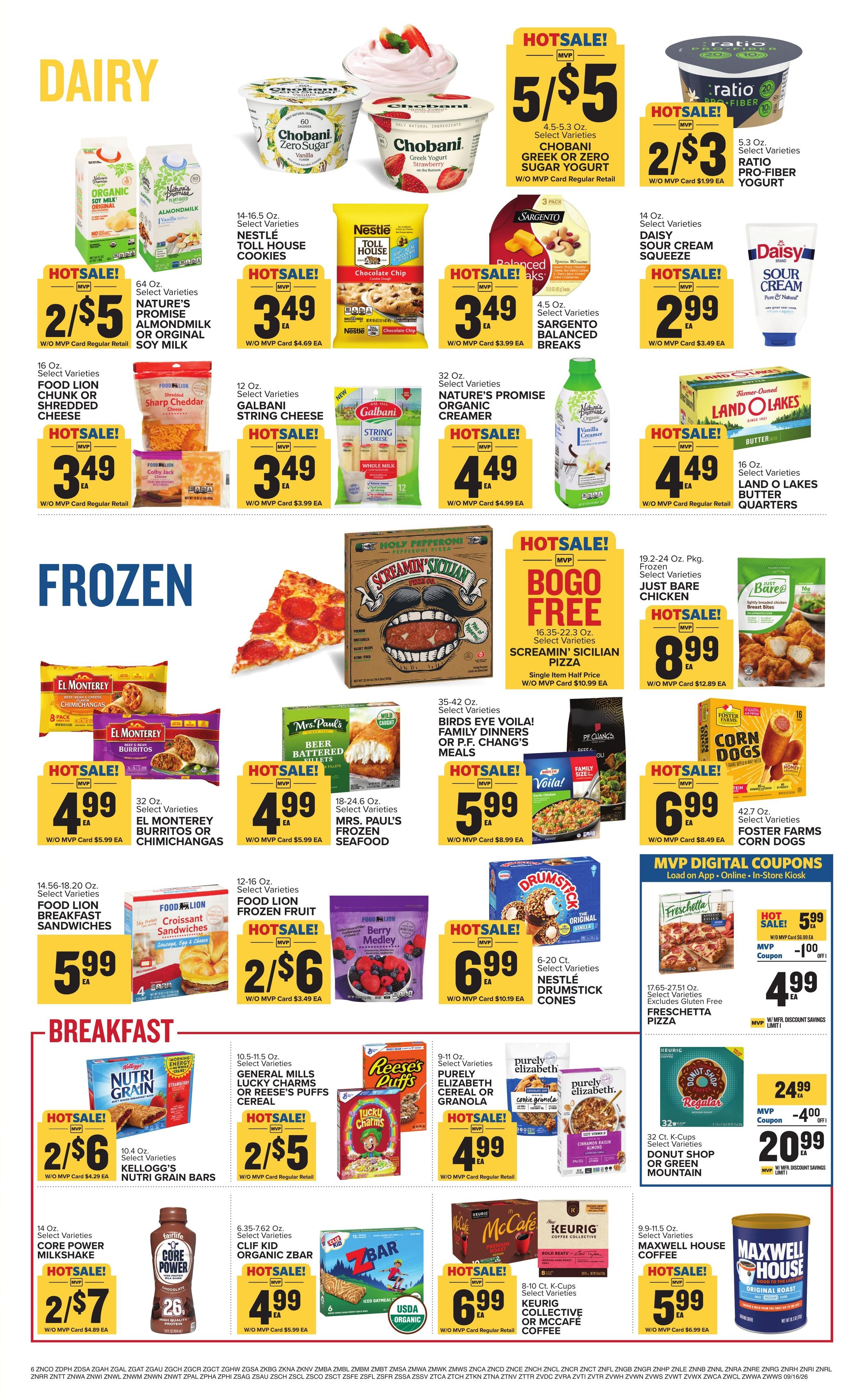 Food Lion (Chattanooga Area, TN) Weekly Ad September 16 - 22, 2026