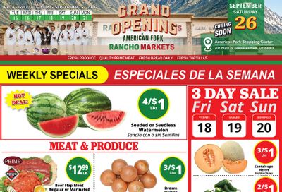 Rancho Markets Weekly Ad September 15 - 21, 2026