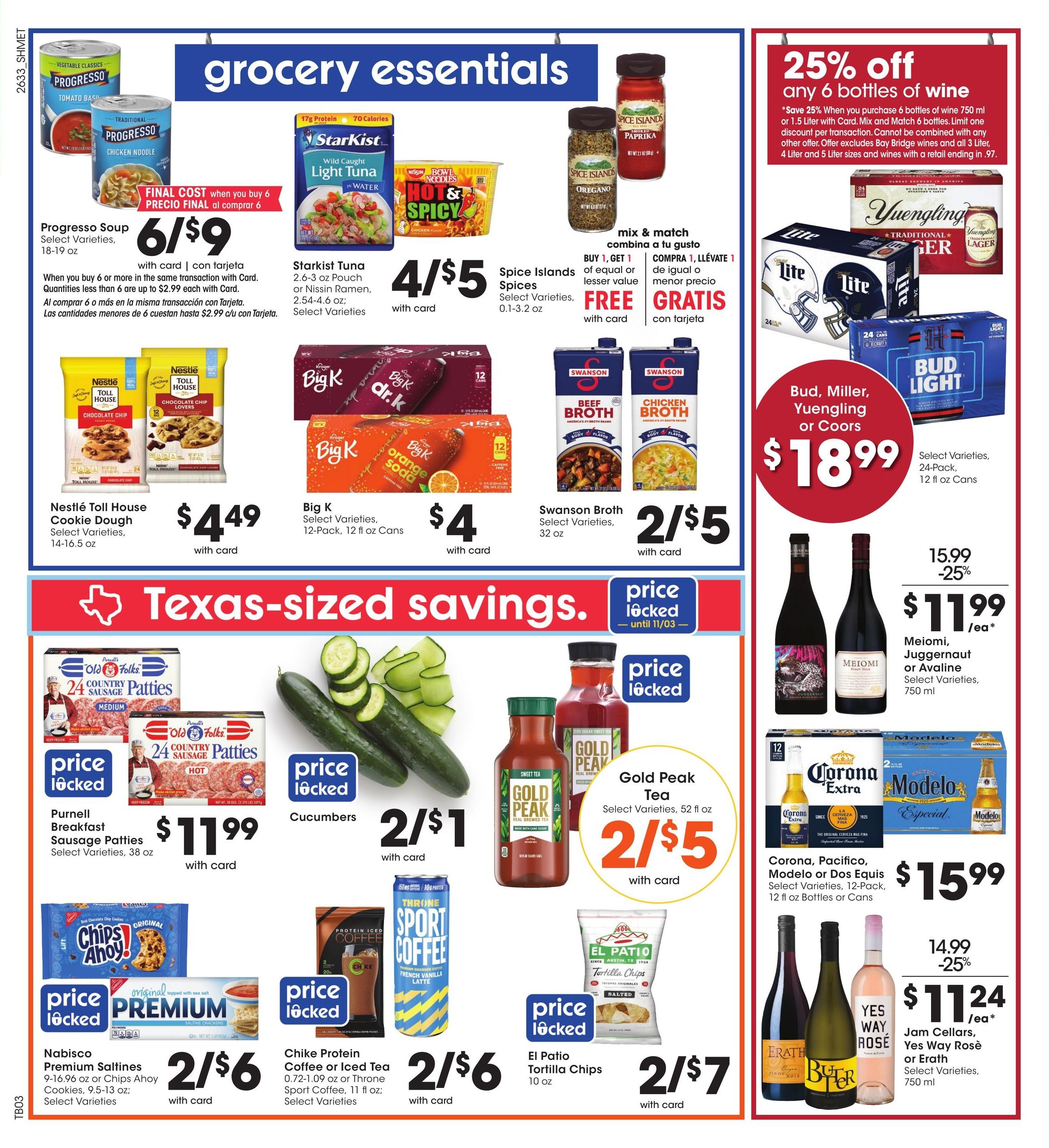 Kroger (Houston-Pasadena Area, TX) Weekly Ad September 16 - 22, 2026