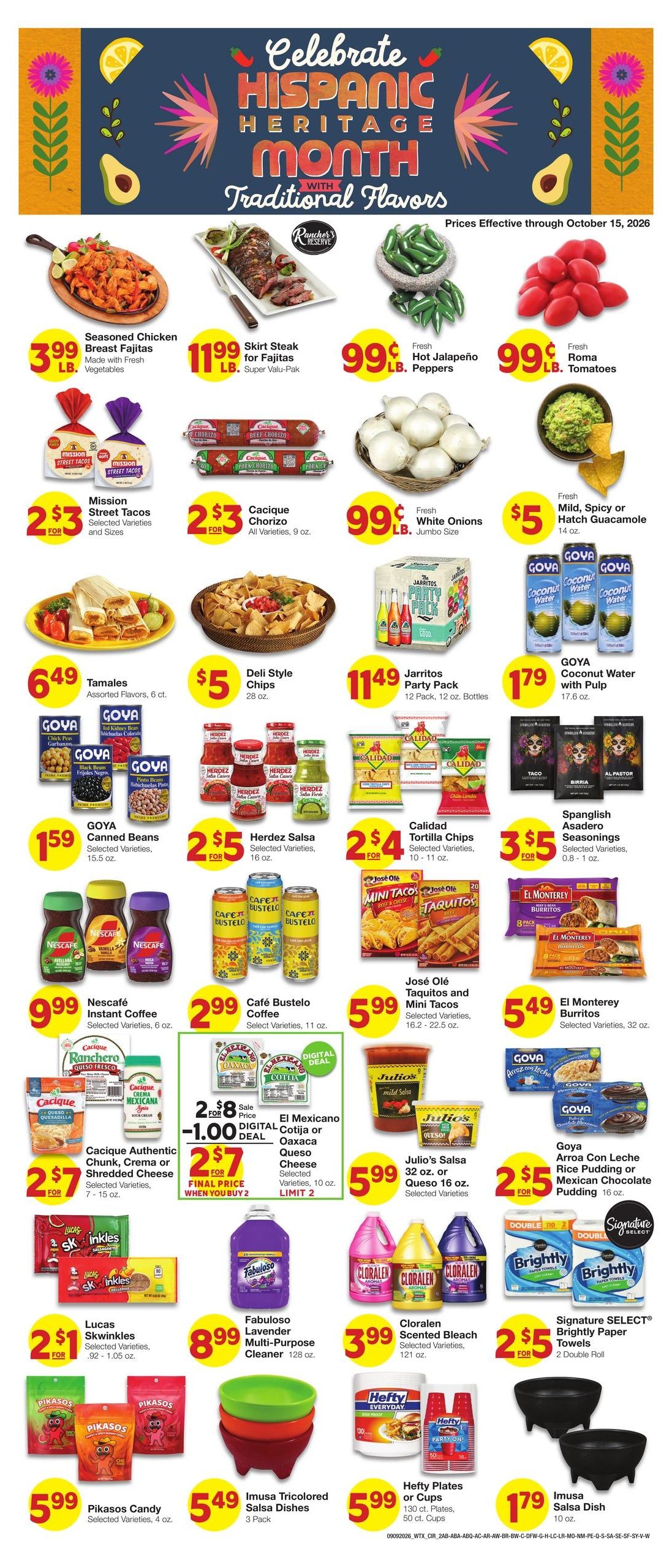 United Supermarkets (Crowell Area, TX) Weekly Ad September 16 - 22, 2026